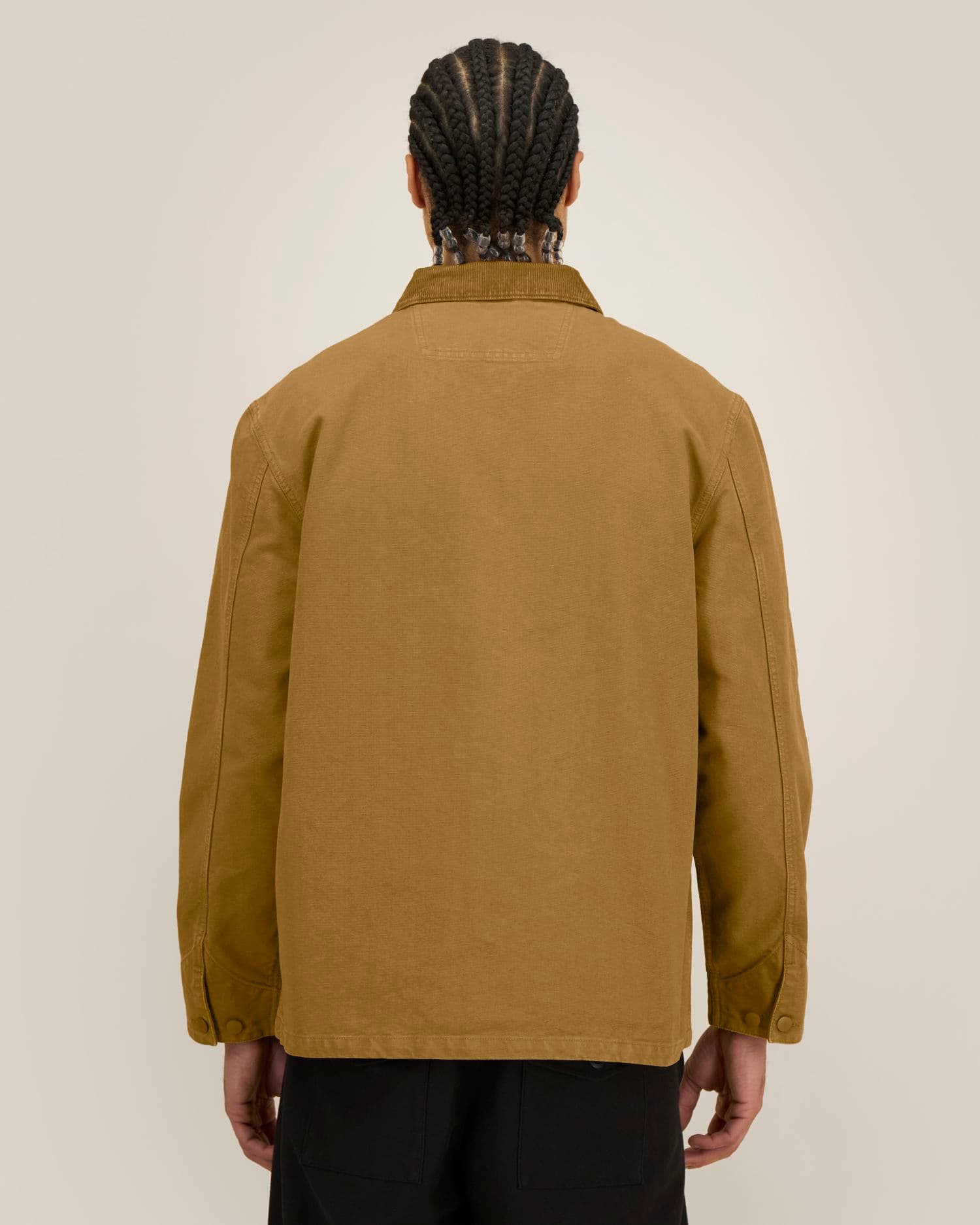 Chore Jacket Stanley/Stella gedragen, kleur G.Dyed Bronze
