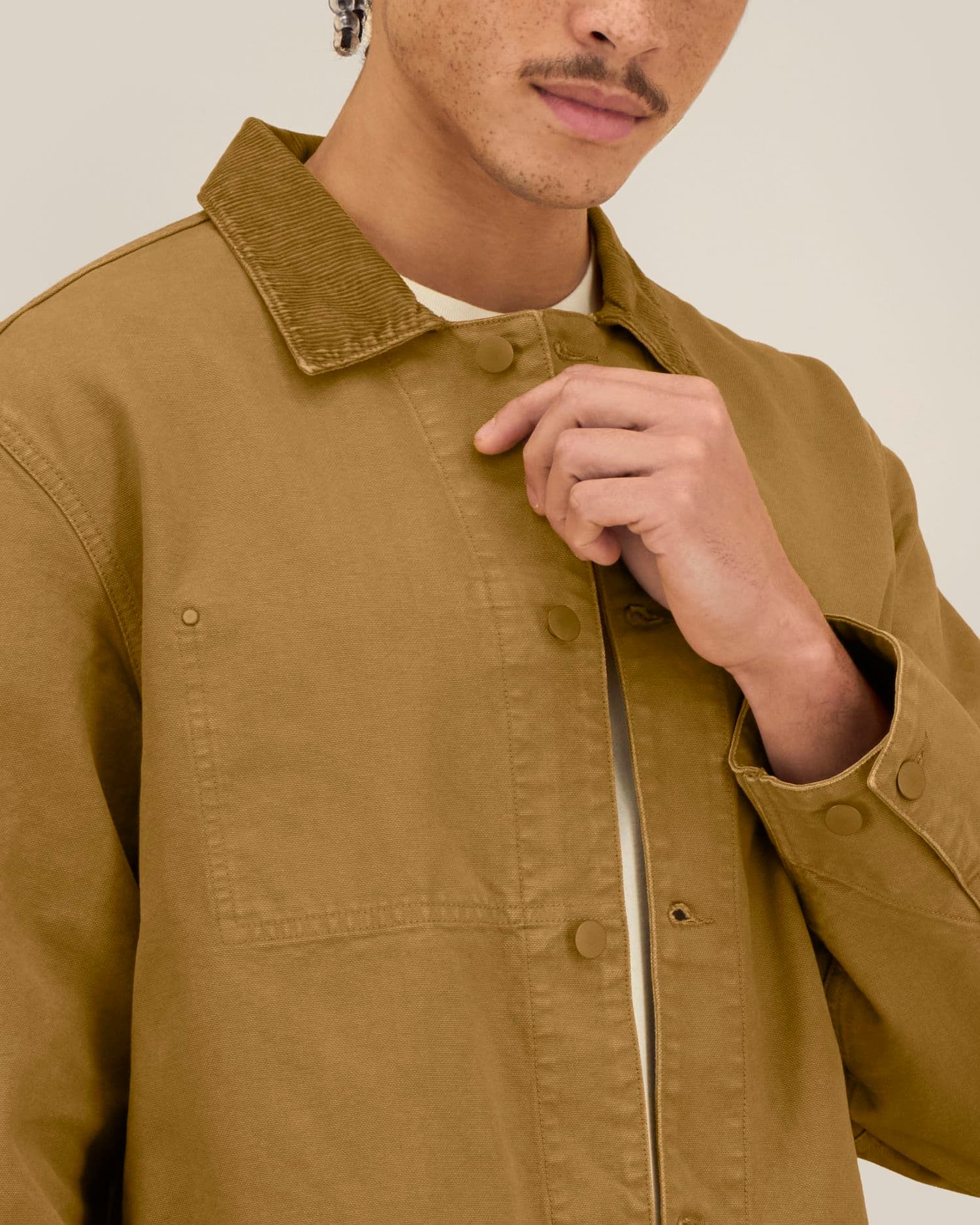 Chore Jacket Stanley/Stella, afwerkingsdetail