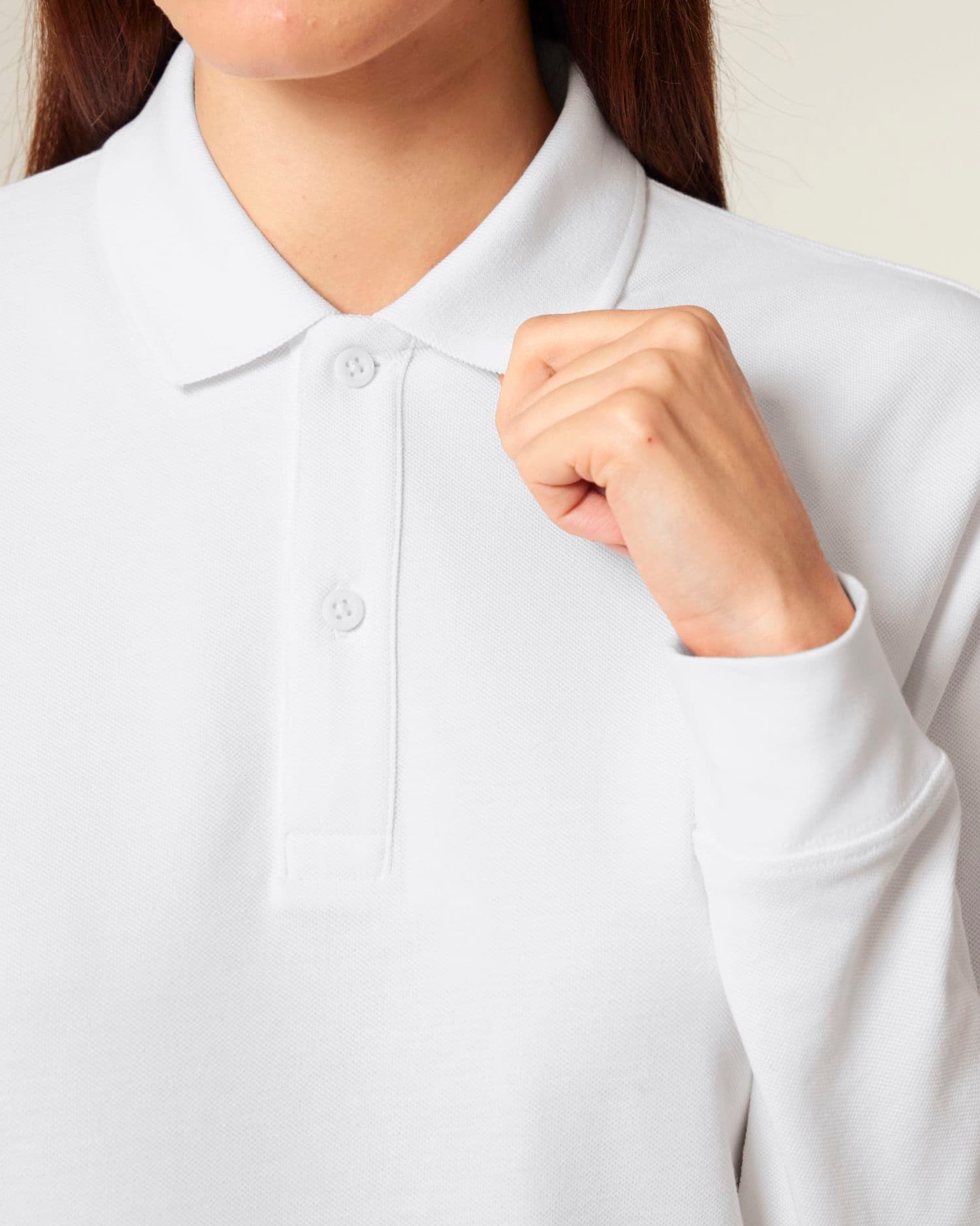 Prepster 2.0 Long Sleeve Stanley/Stella, dettaglio delle finiture