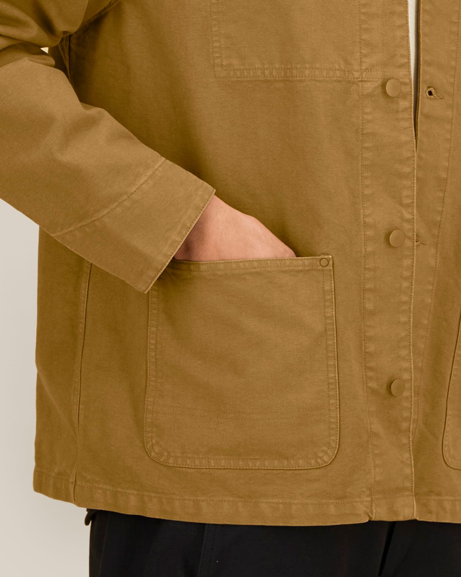 Chore Jacket Stanley/Stella, afwerkingsdetail