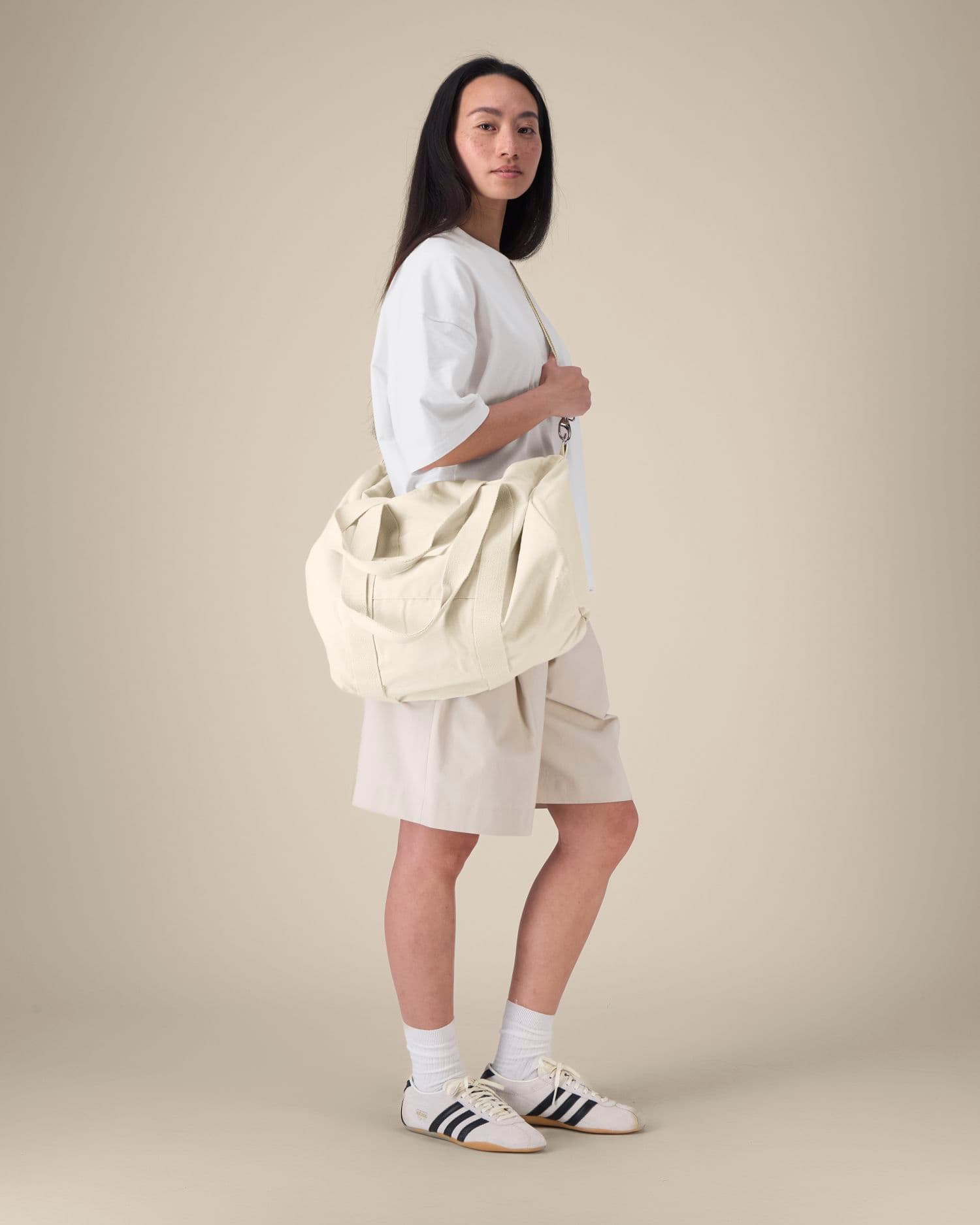 Duffle Bag Stanley/Stella indossato, colore Natural