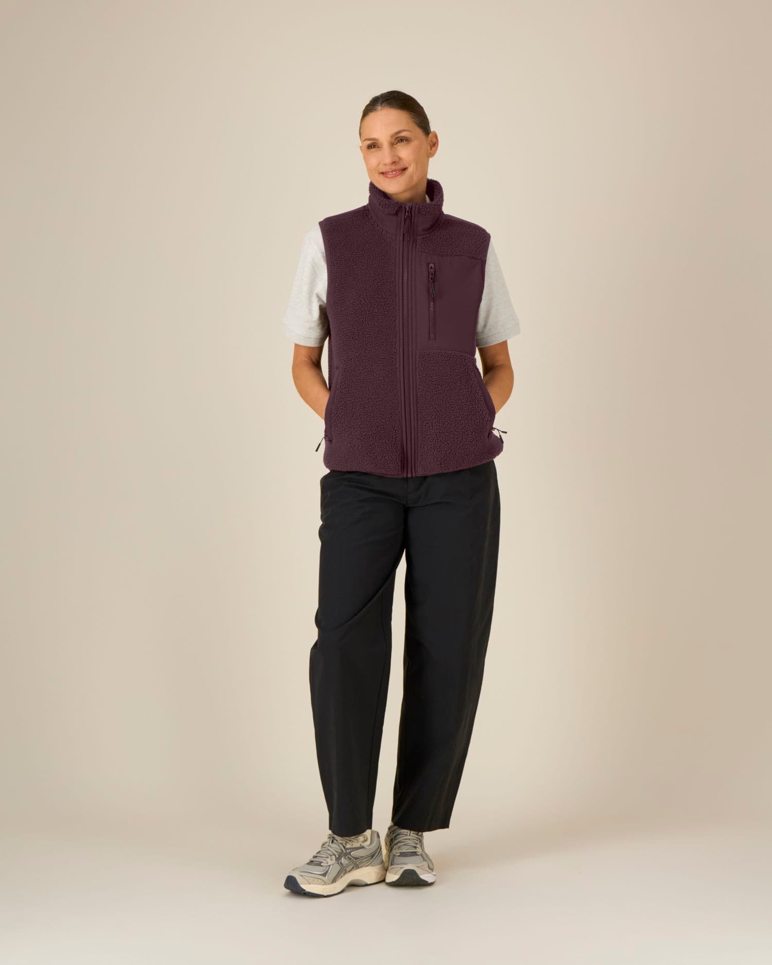 Liner Stanley/Stella getragen, Farbe Red Brown