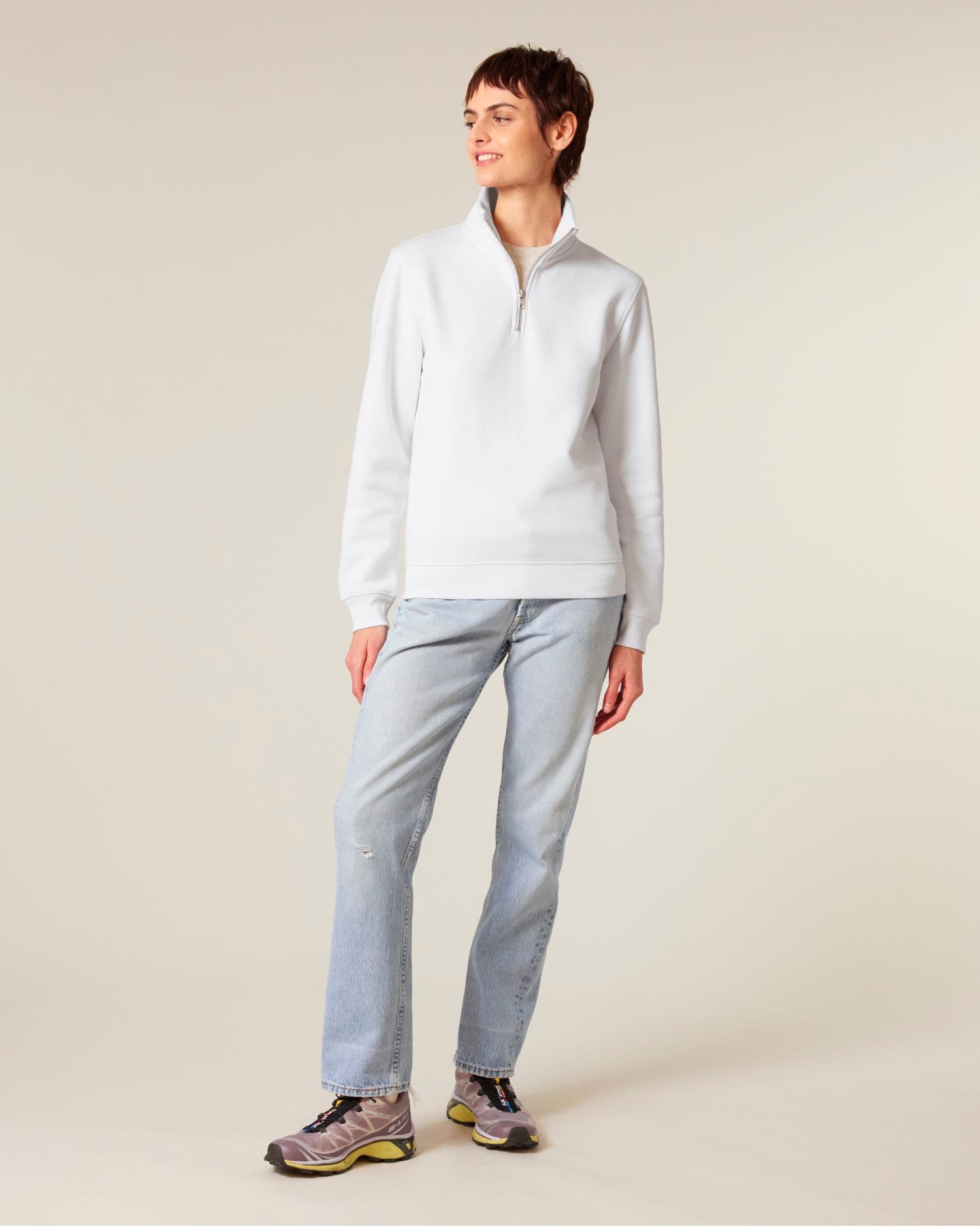 Trucker 2.0 Stanley/Stella gedragen, kleur White