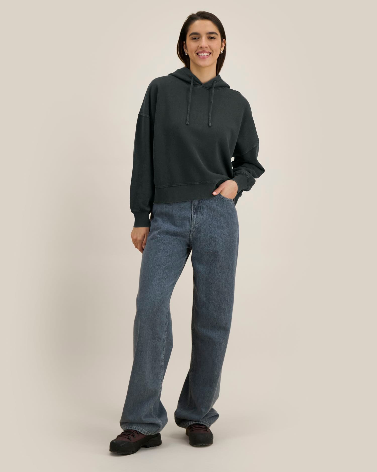 Stella Nora Vintage Stanley/Stella indossato, colore G. Dyed Black Rock