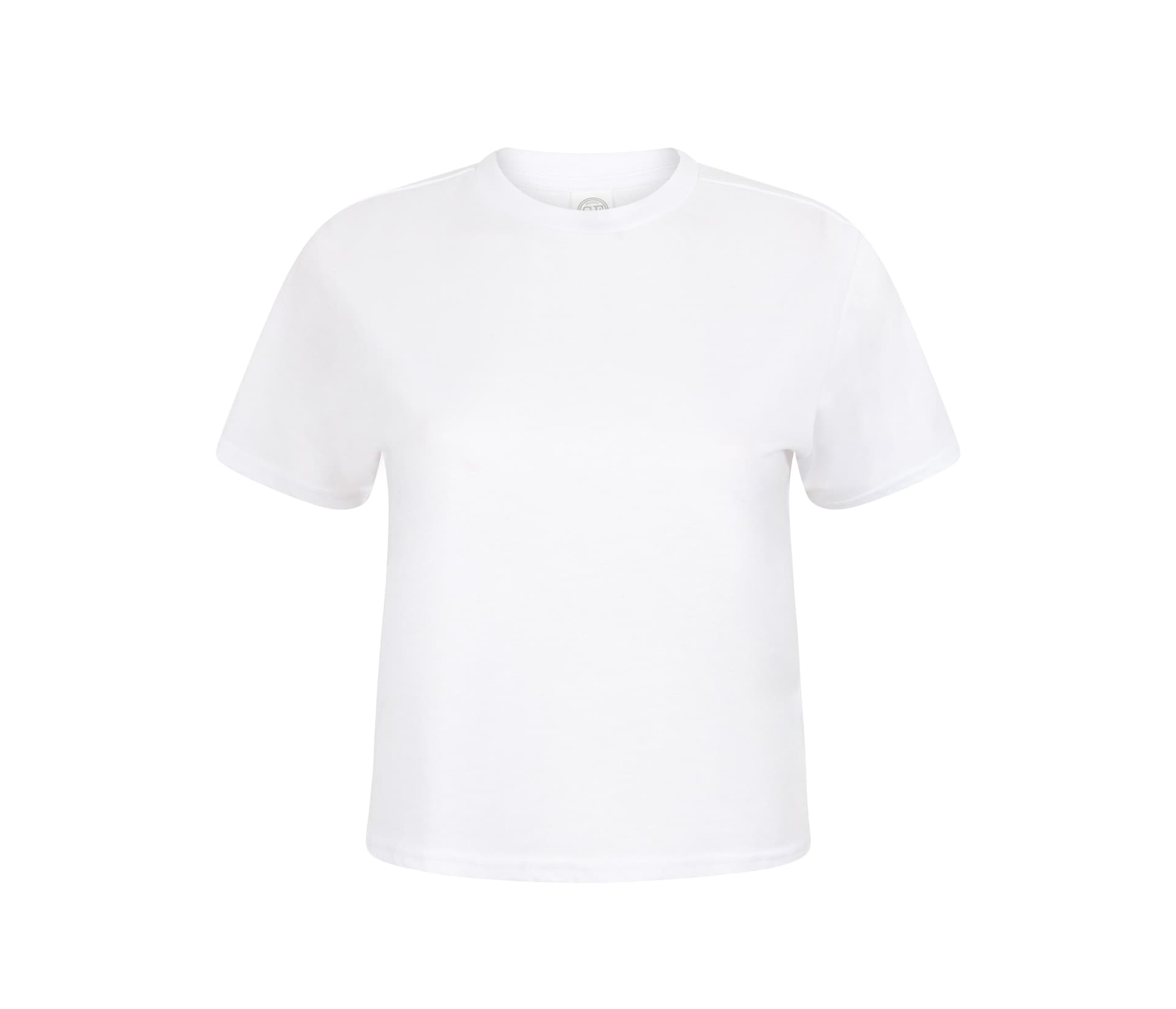 Women's Cropped Boxy T — WHITE