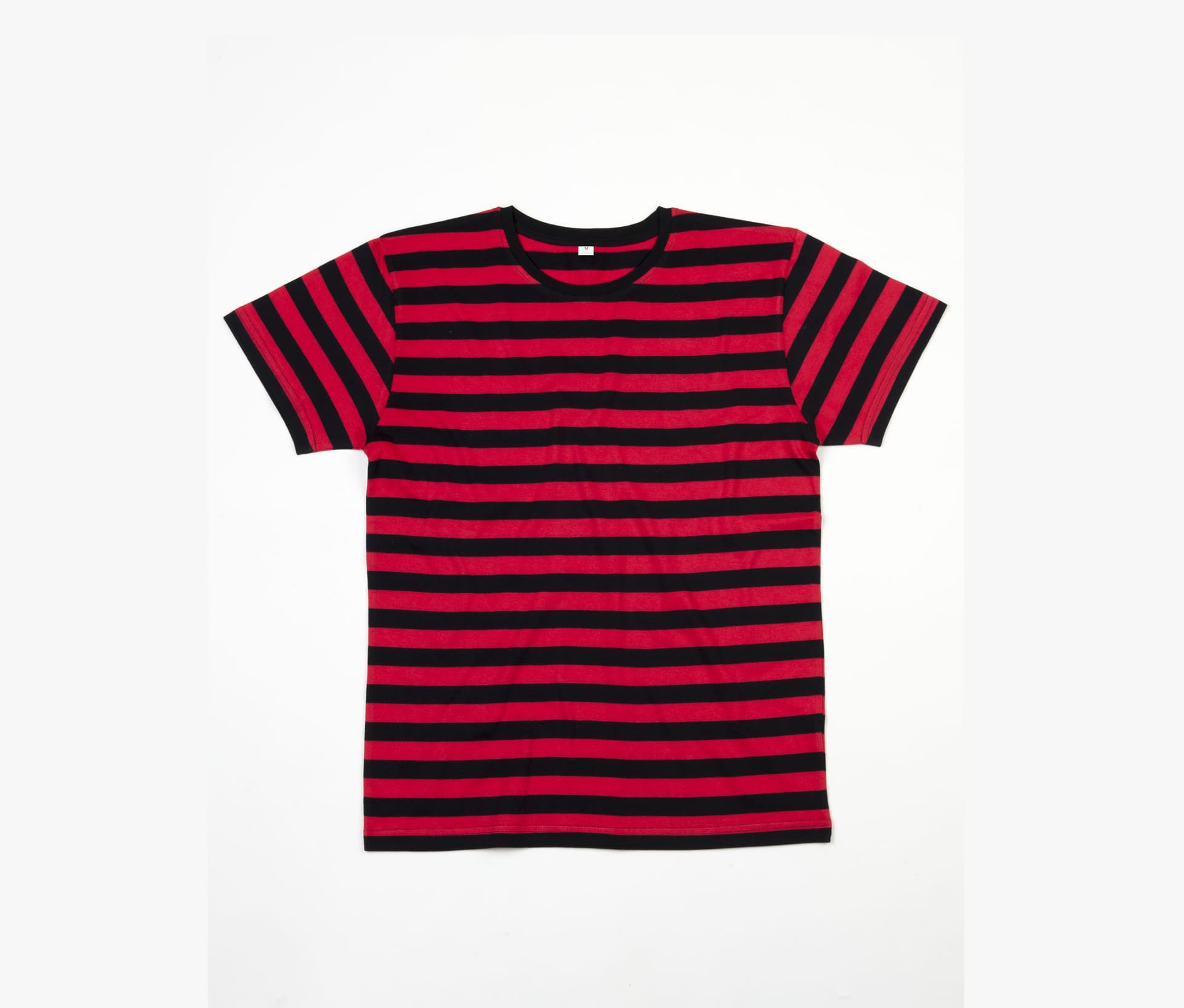 Men's Stripy T — BLACK / RED