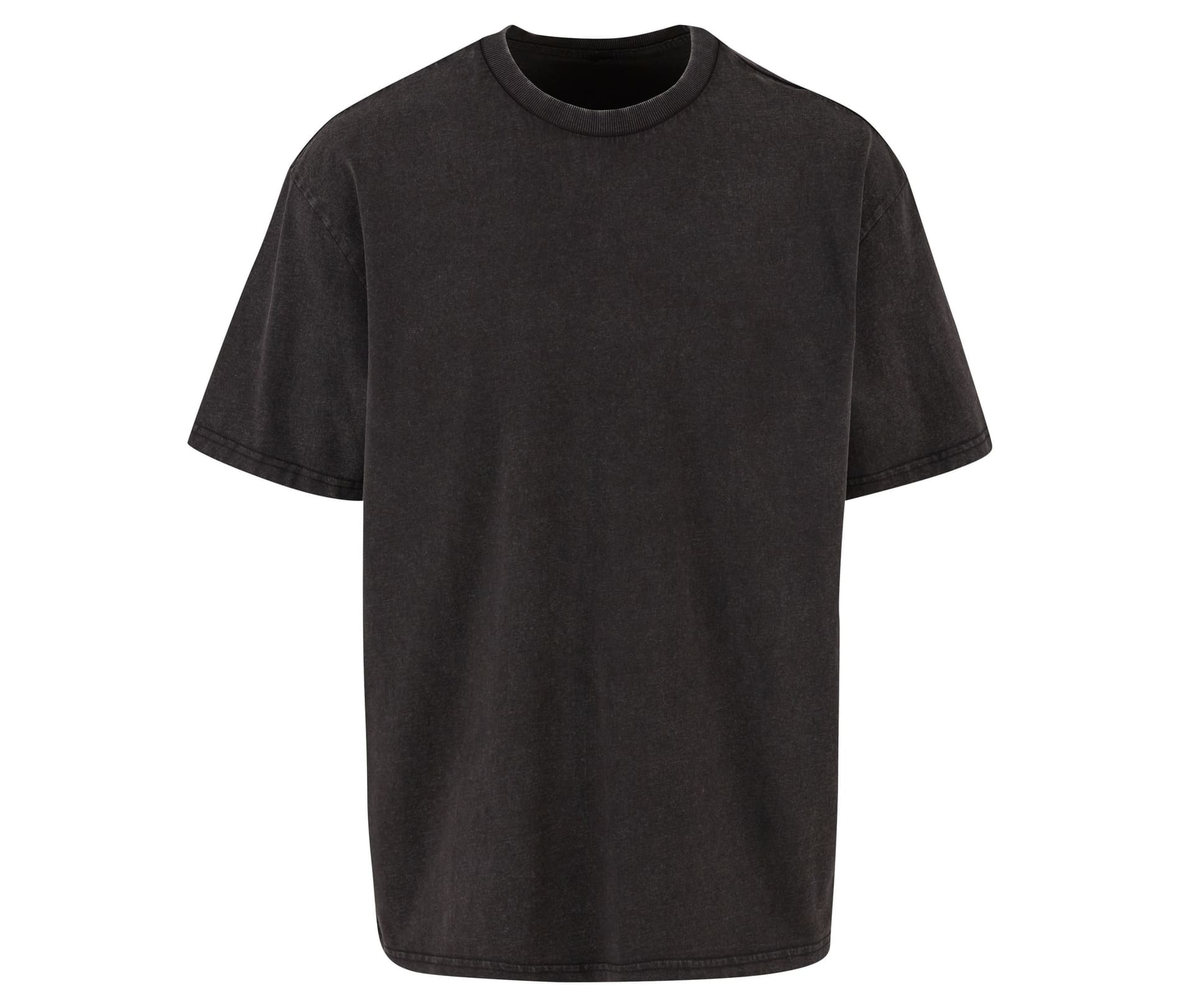 Stonewash Heavy Loose Tee — BLACK