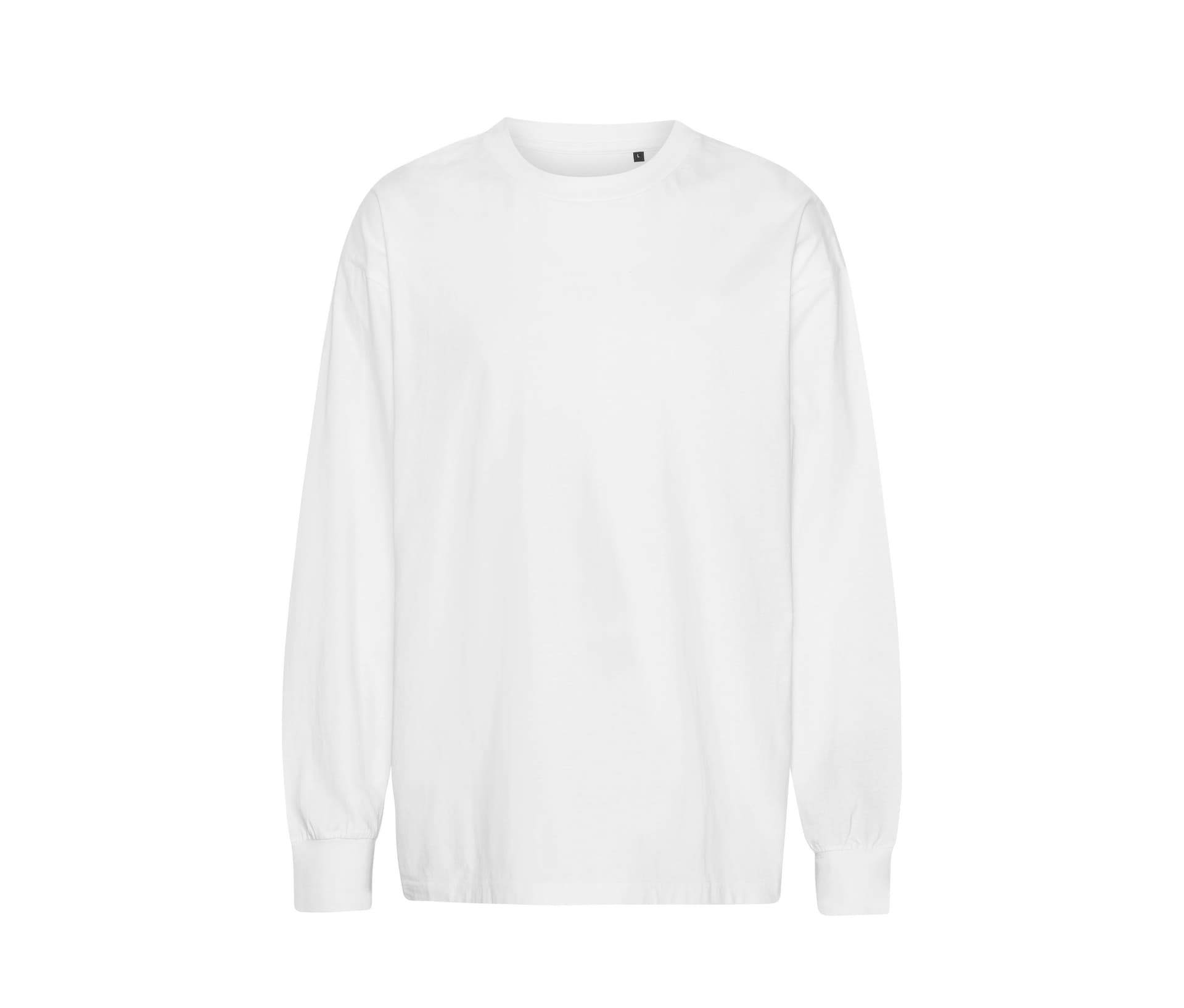 Tiger Cotton Oversized Ls T-Shirt — WHITE