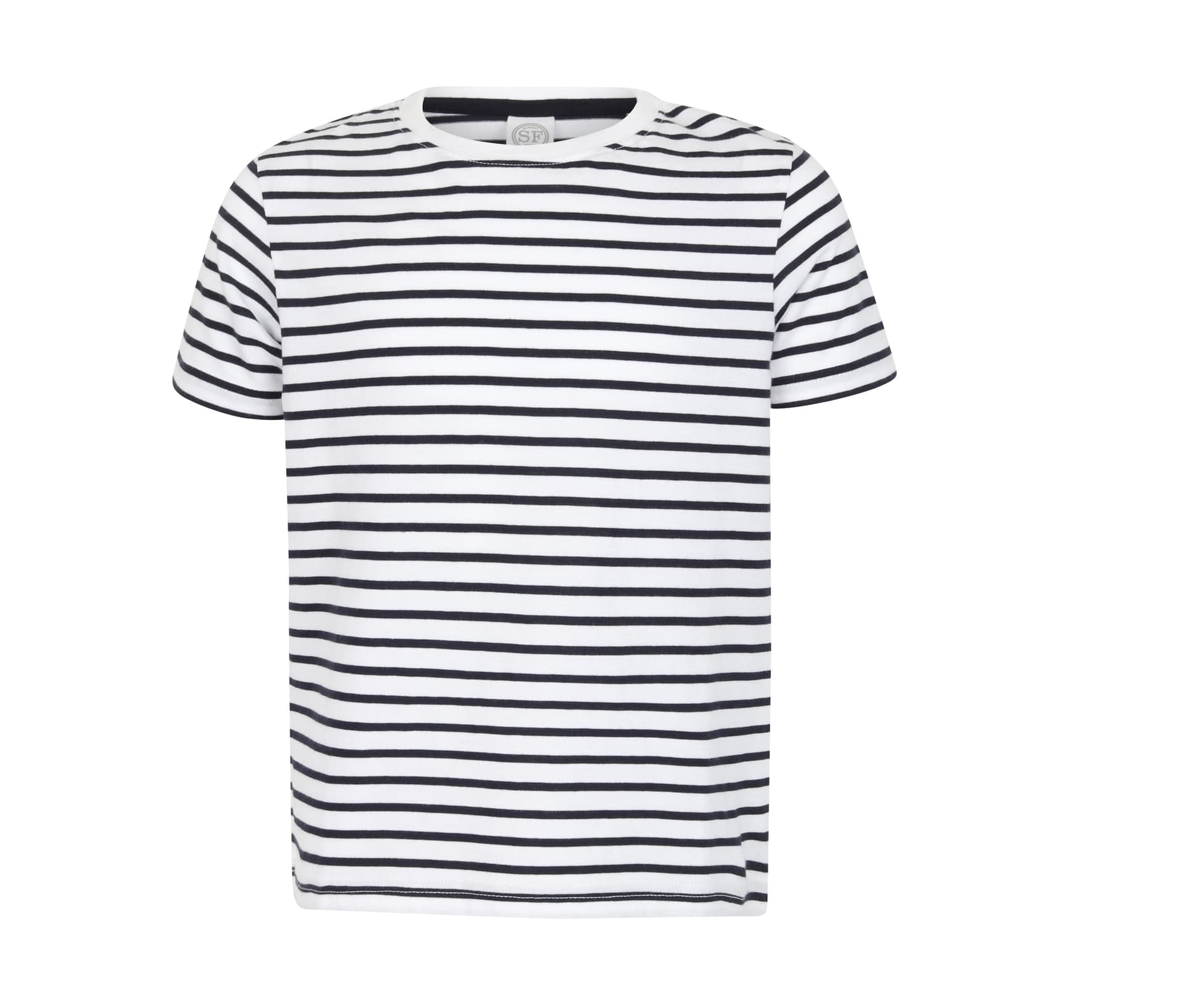 Kids' Striped T — WHITE/OXFORD NAVY