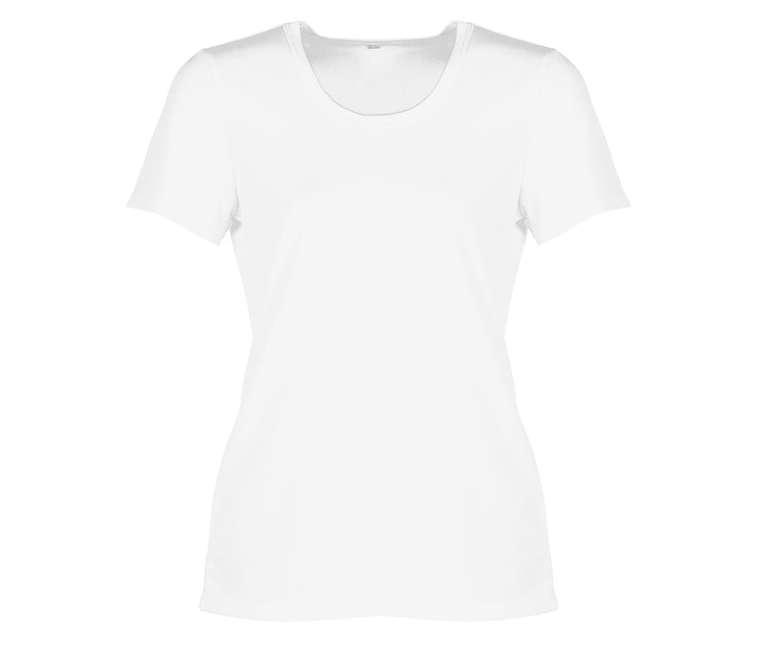 Ladies' No Label Sport Tee-Shirt — WHITE