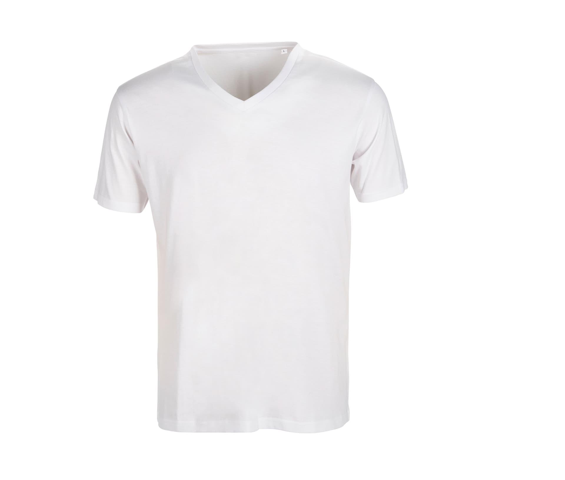 Men's V-Neck Superb Tee — WHITE