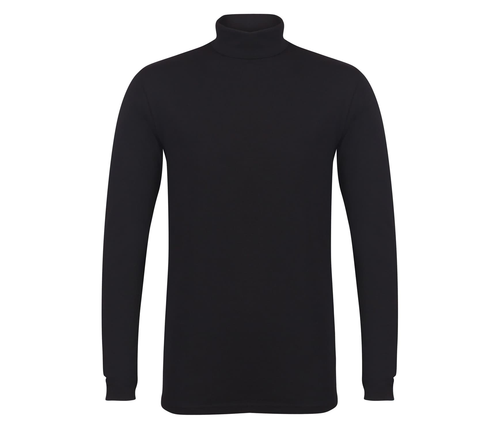 Men's Feel Good Roll Neck — BLACK