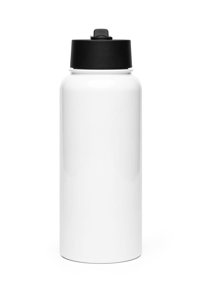 Stainless Steel Water Bottle with a Straw Lid
