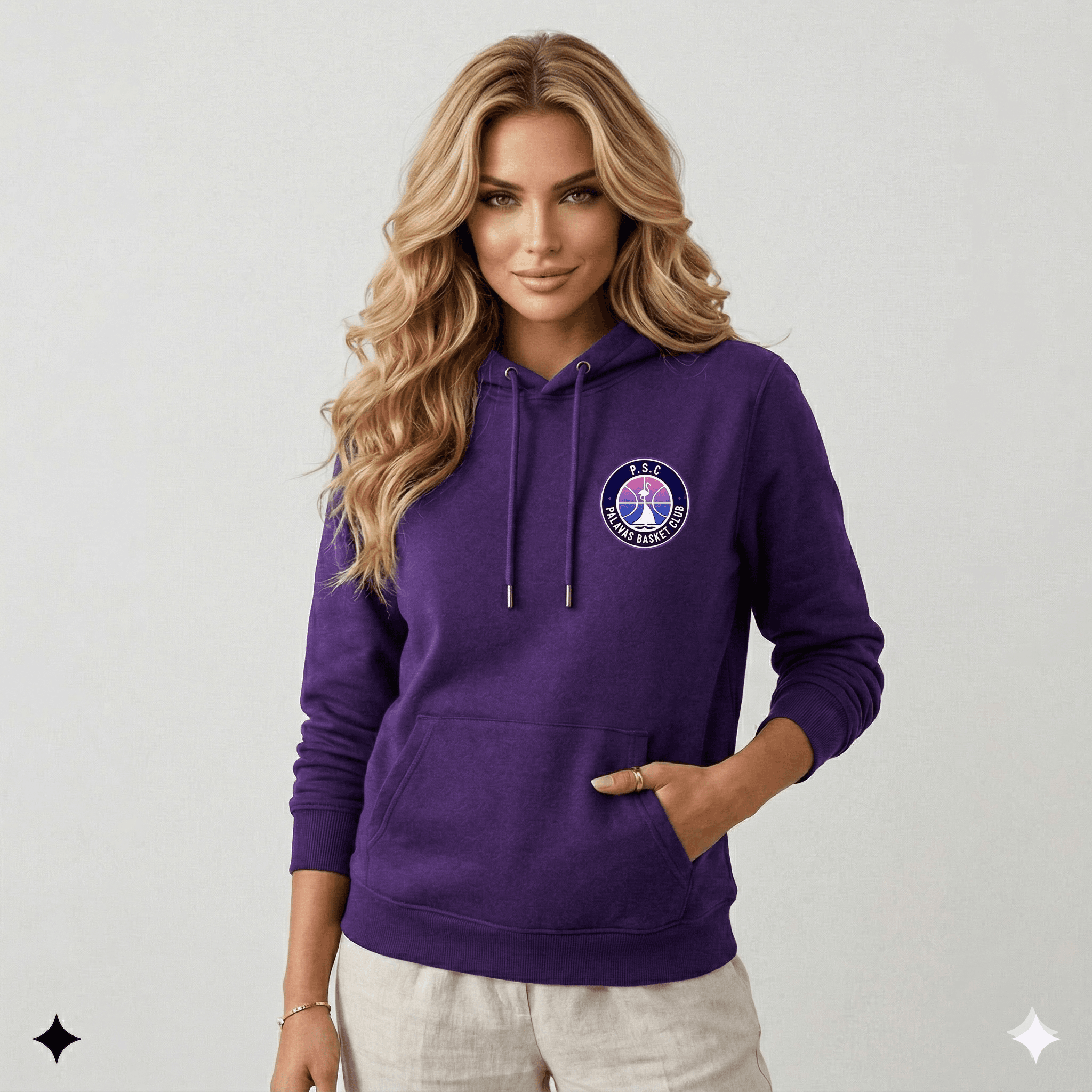 Hoodie Club — porté