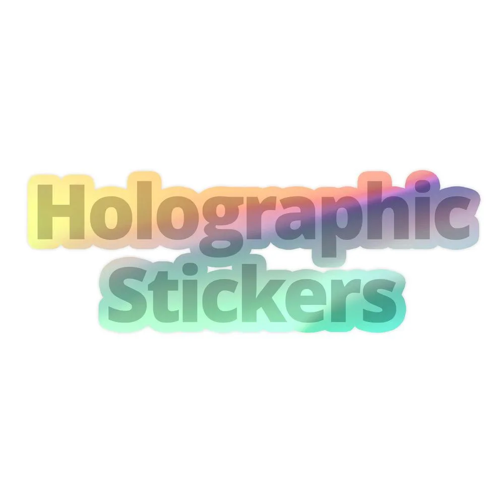 Kiss-Cut Holographic Stickers