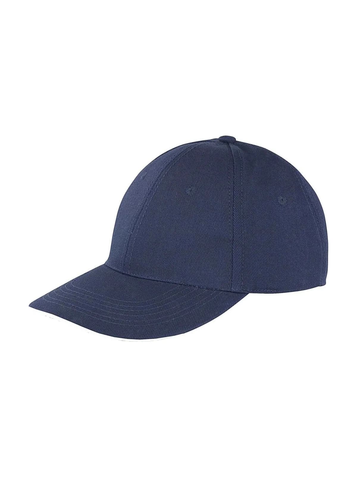 Memphis Low Profile Sandwich Peak Cap — Navy/White