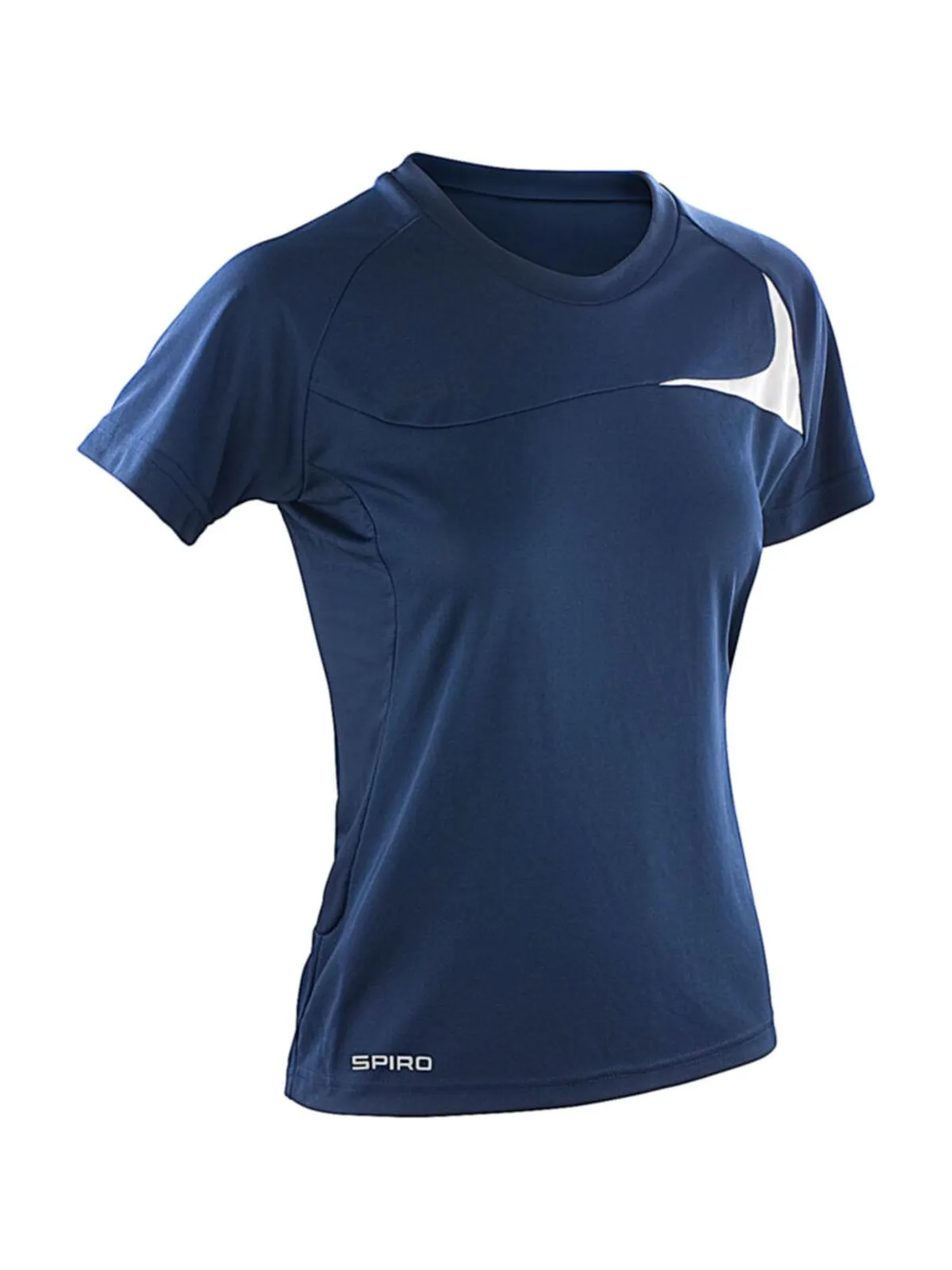 Spiro Lady Dash Training Shirt — Navy/White