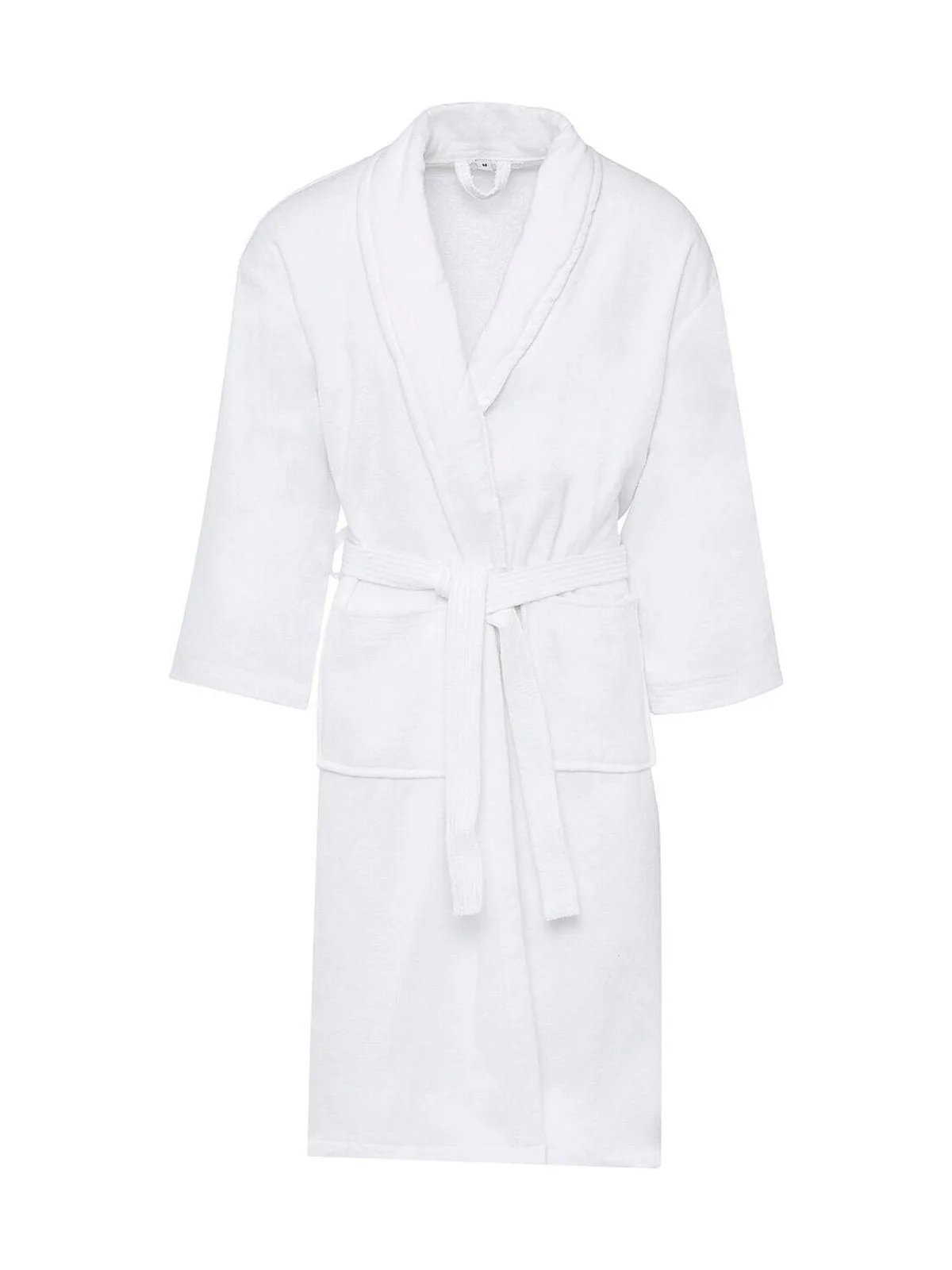Como Velours Bath Robe — White