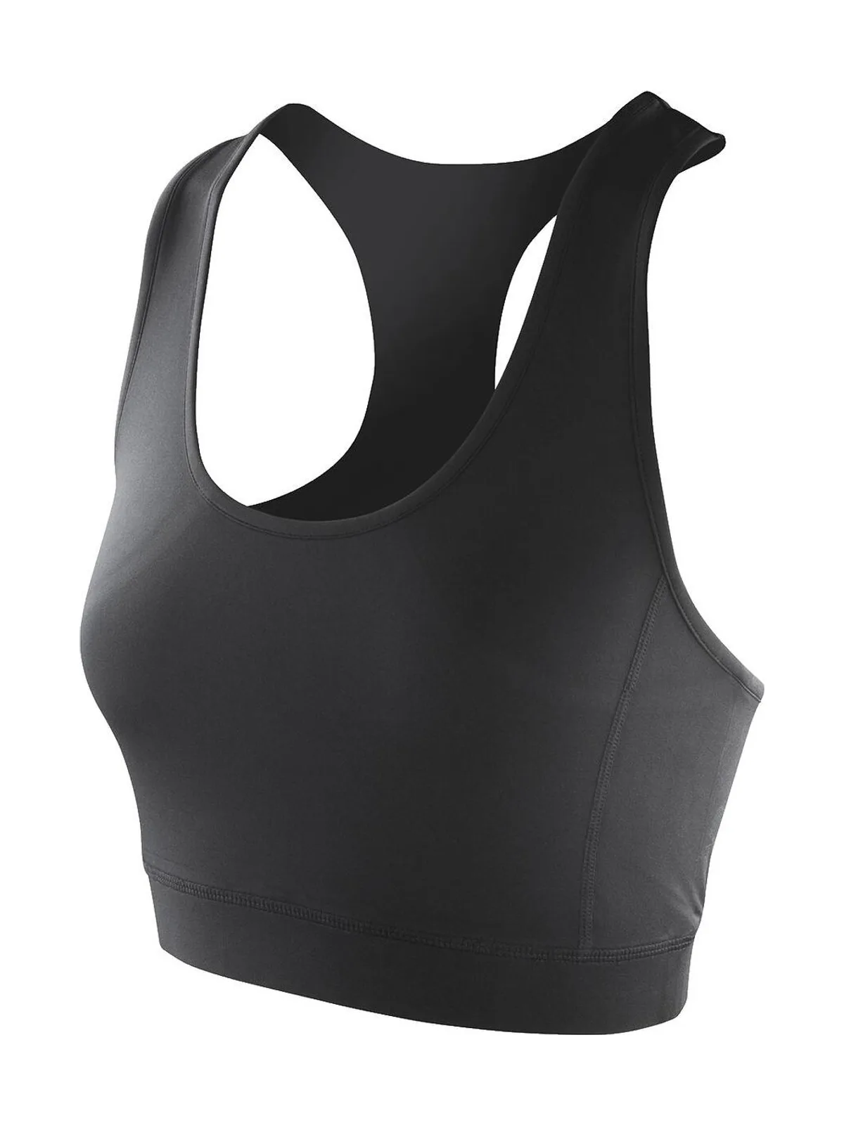 Women's Impact Softex® Crop Top — Black