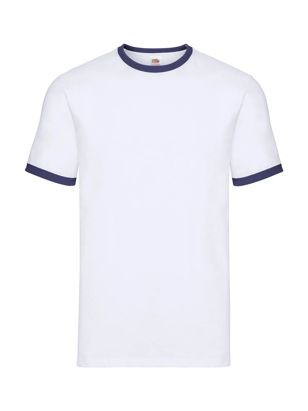 Ringer Tee — White/Navy