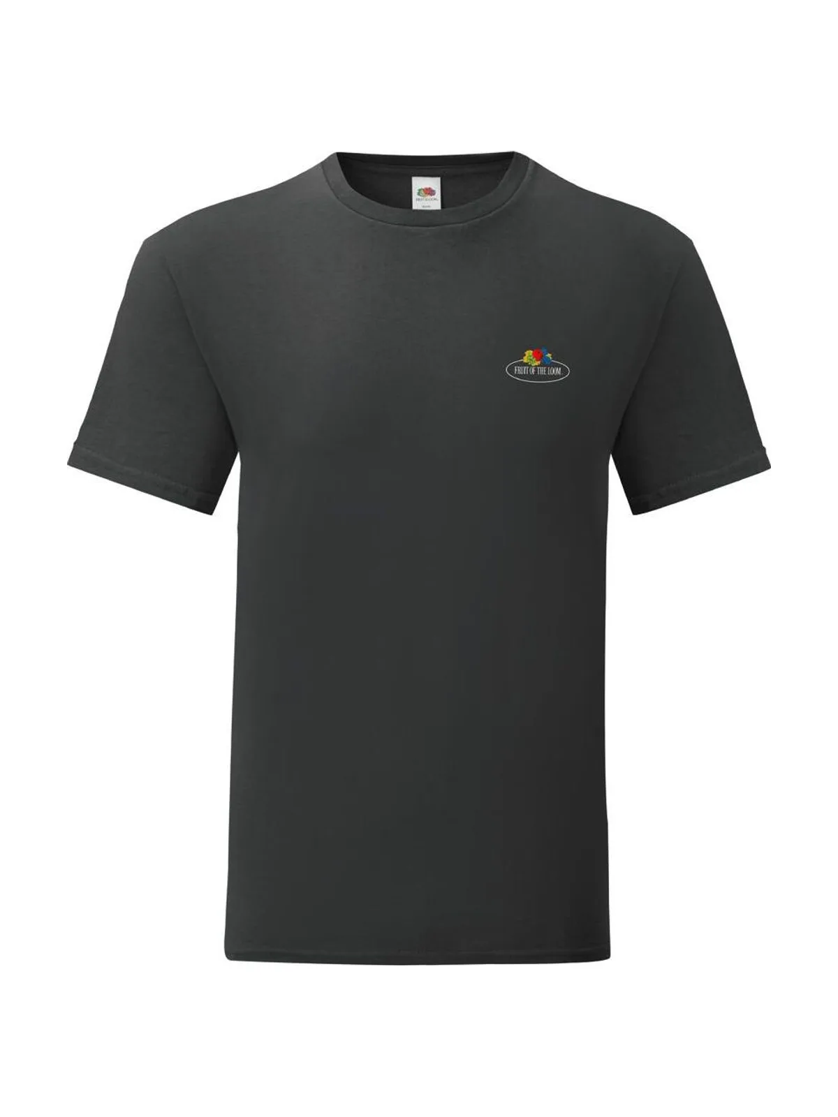 Vintage T Small Logo Print — Black