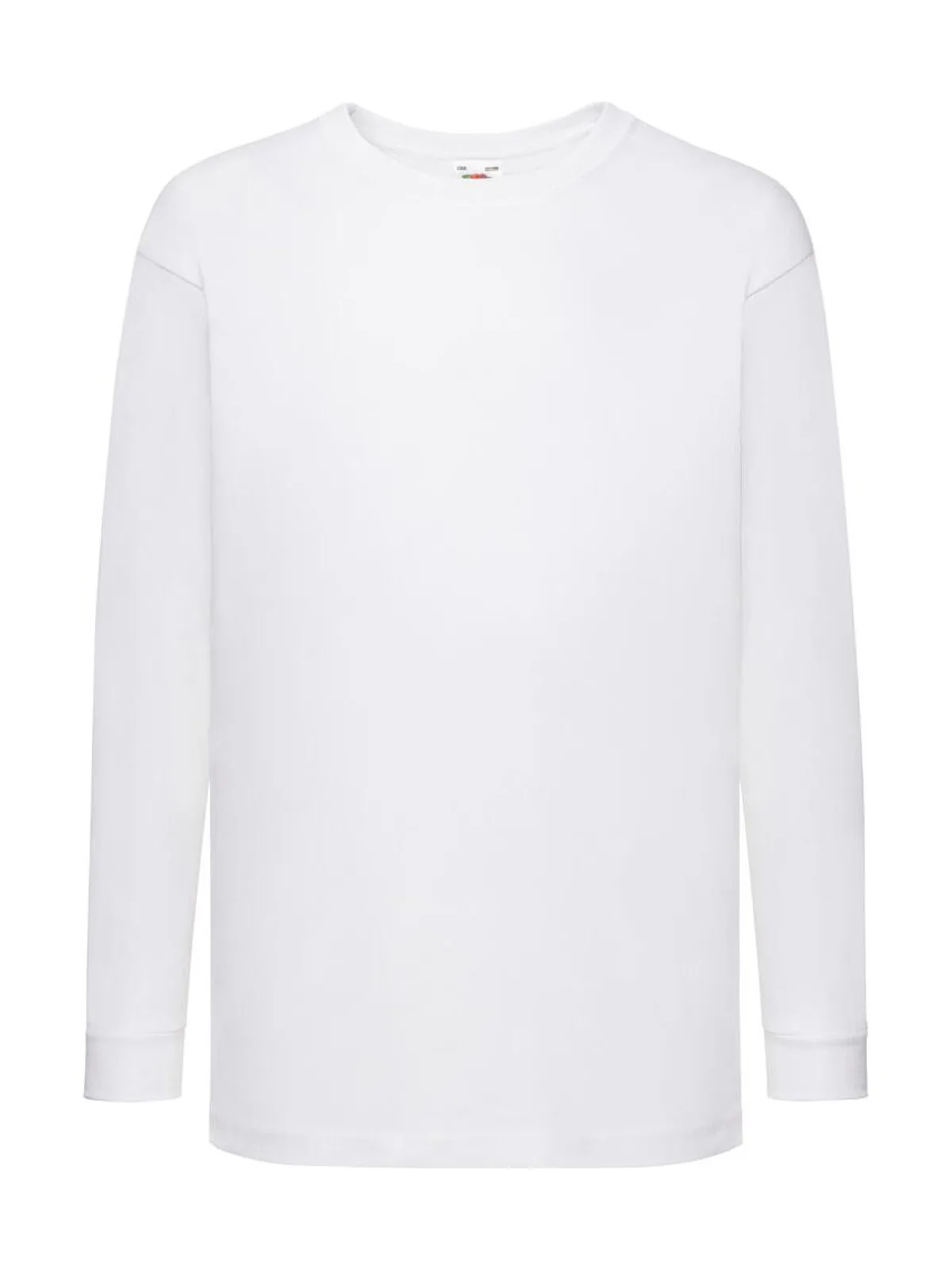 Kids Valueweight Long Sleeve T — White