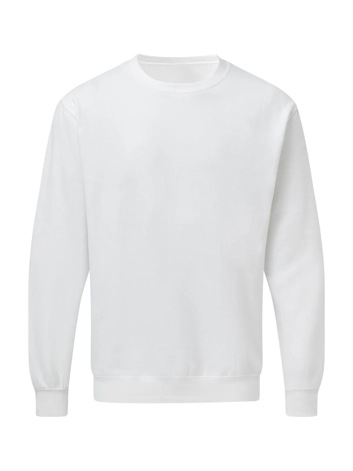 Crew Neck Sweatshirt Men — White