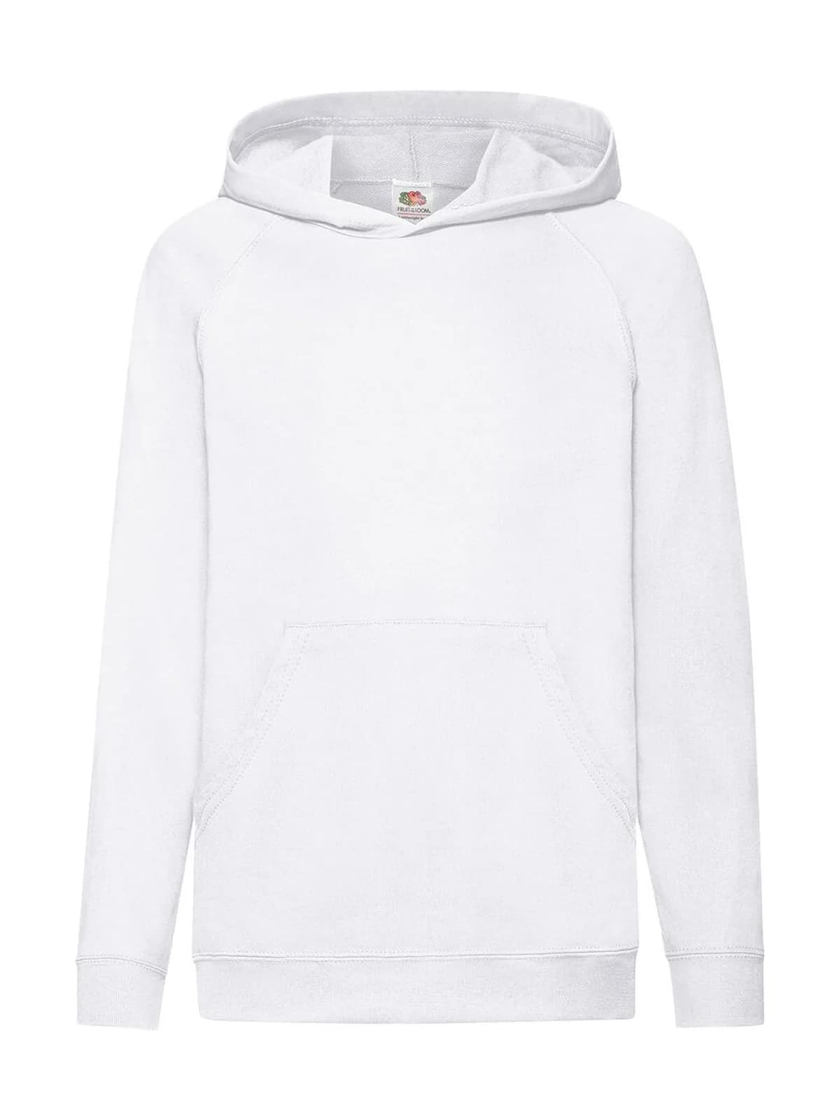 Kids Lightweight Hooded Sweat — White