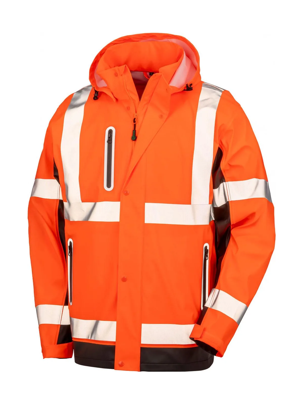 Heavy Duty Prism Pu Safe/Dry Jacket — Fluorescent Orange/Black
