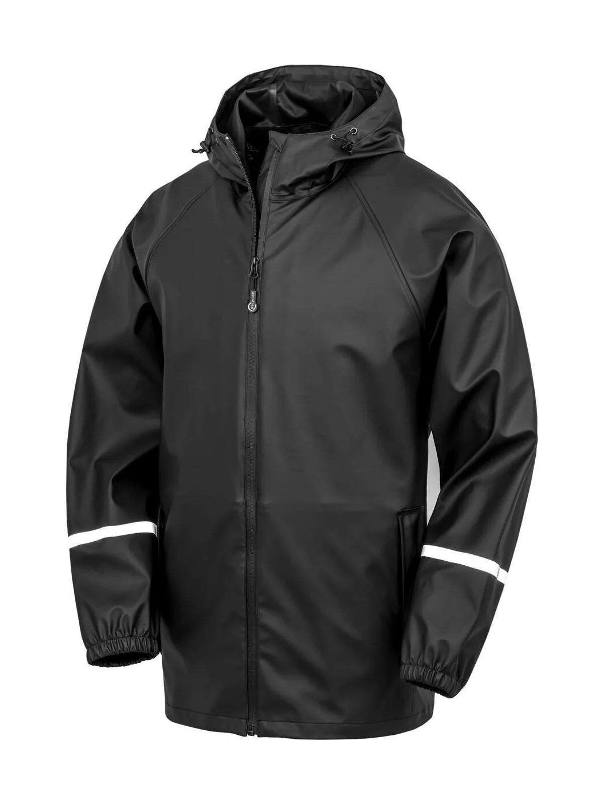 Prism Pu Waterproof Jacket — Black