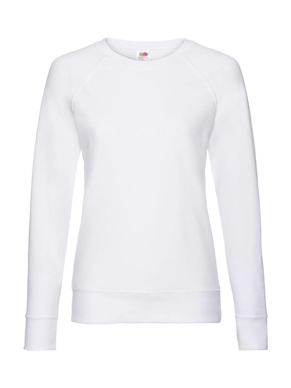 Ladies Lightweight Raglan Sweat — White