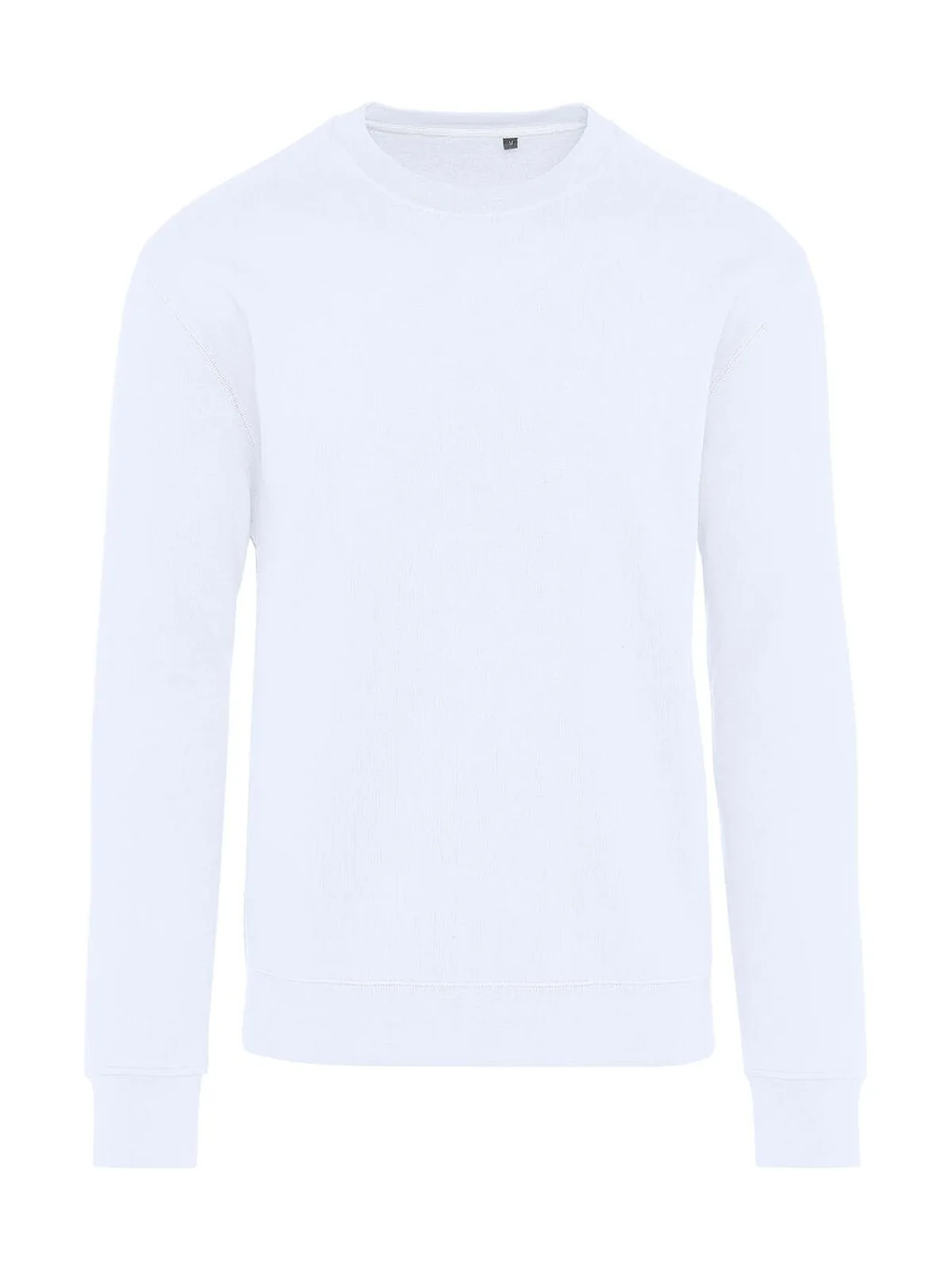 Signature Tagless Crew Neck Sweatshirt Unisex — Snowwhite