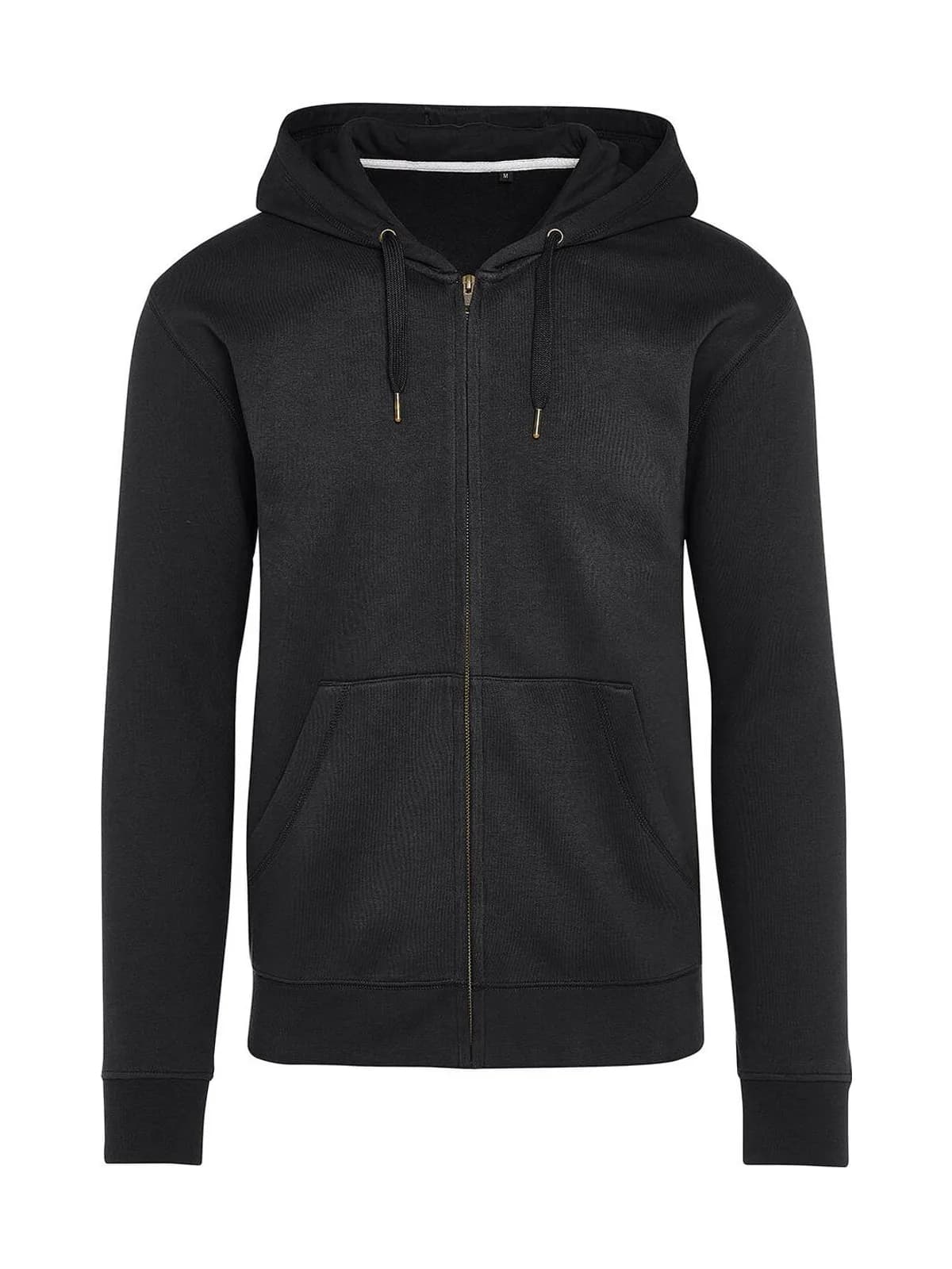 Signature Tagless Hooded Full Zip Unisex — Dark Black