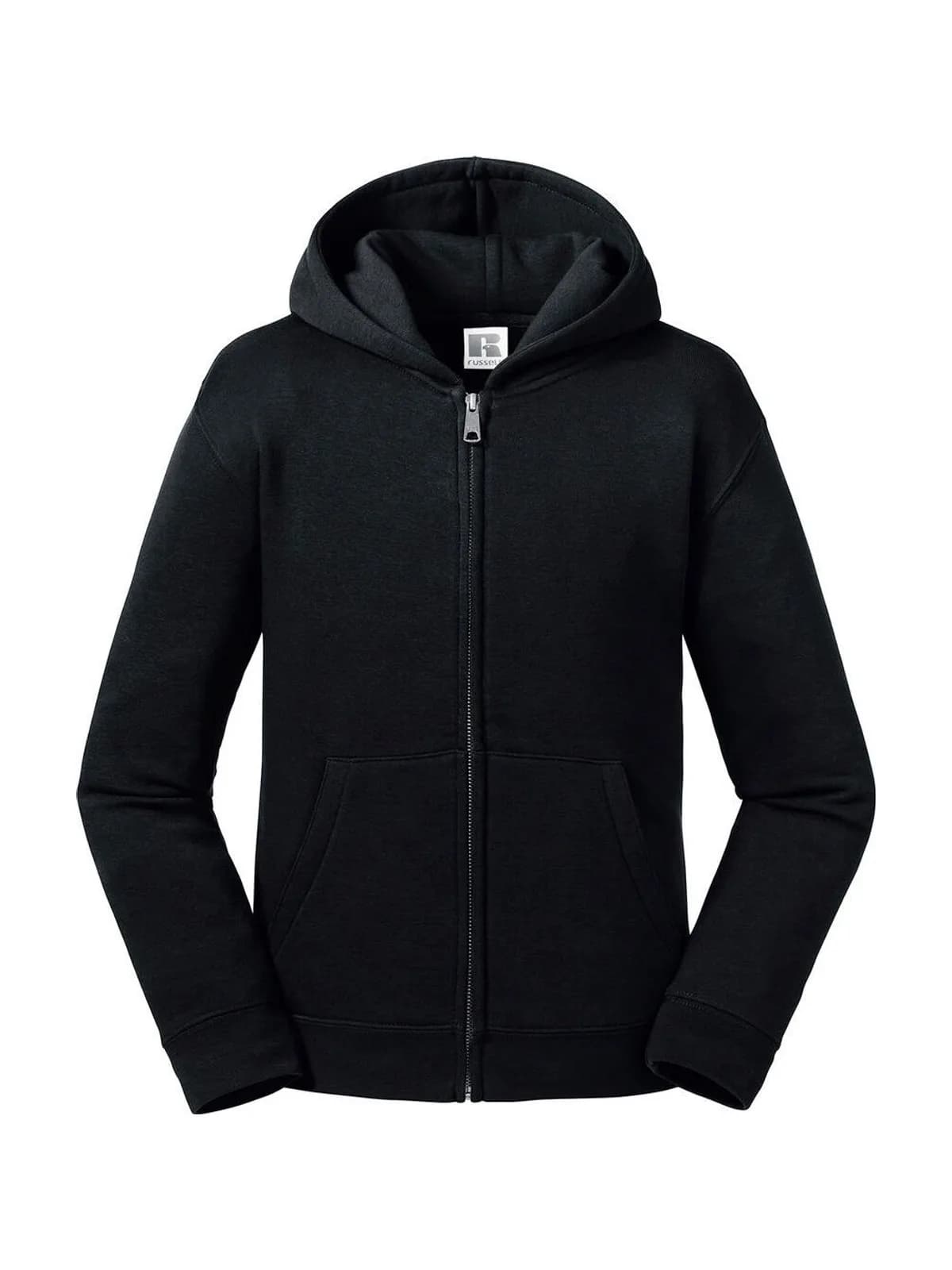 Kids' Authentic Zipped Hood Sweat — Black