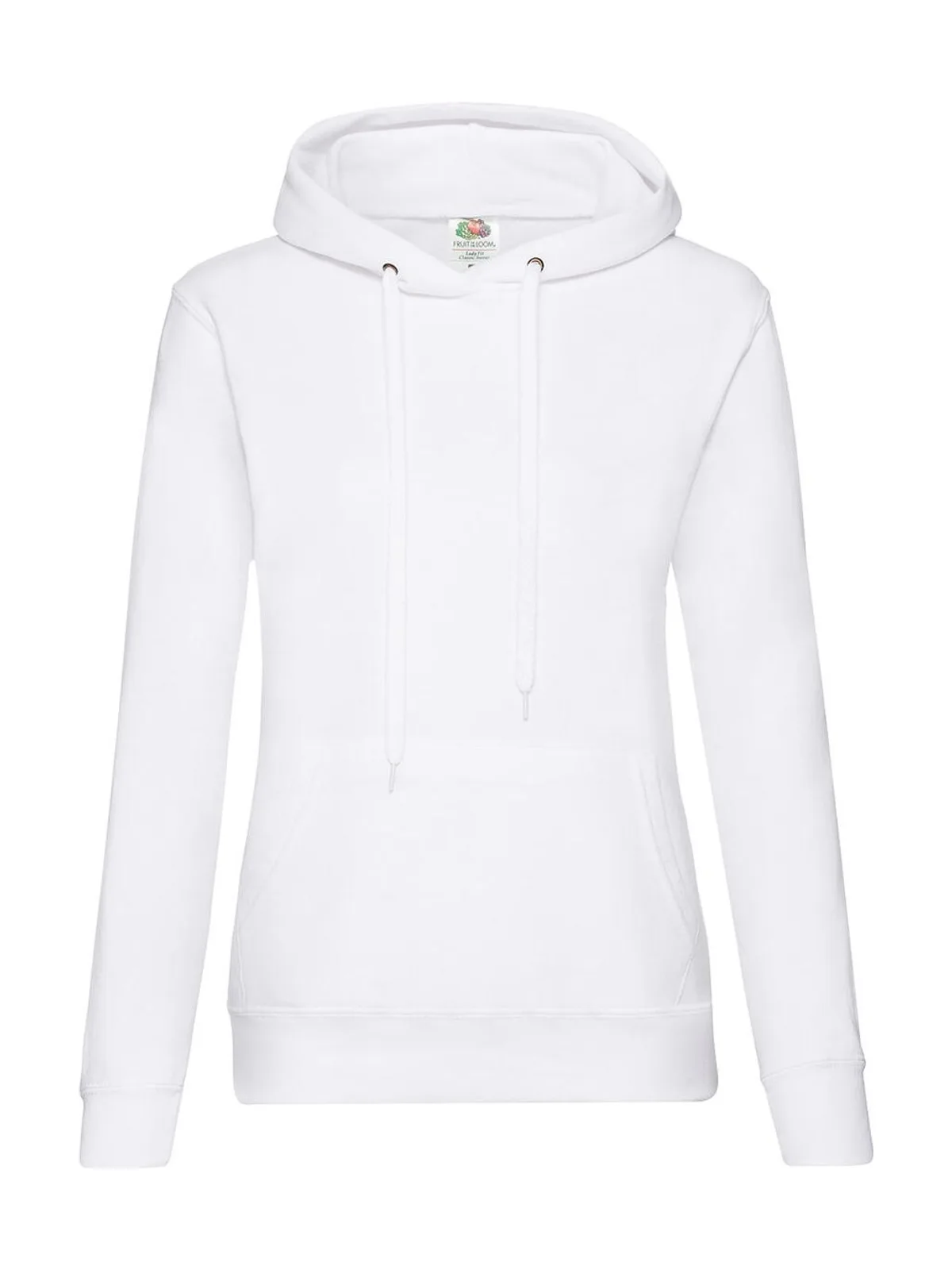 Ladies Classic Hooded Sweat — White