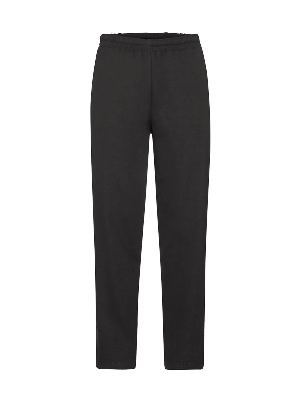 Classic Open Hem Jog Pants — Black
