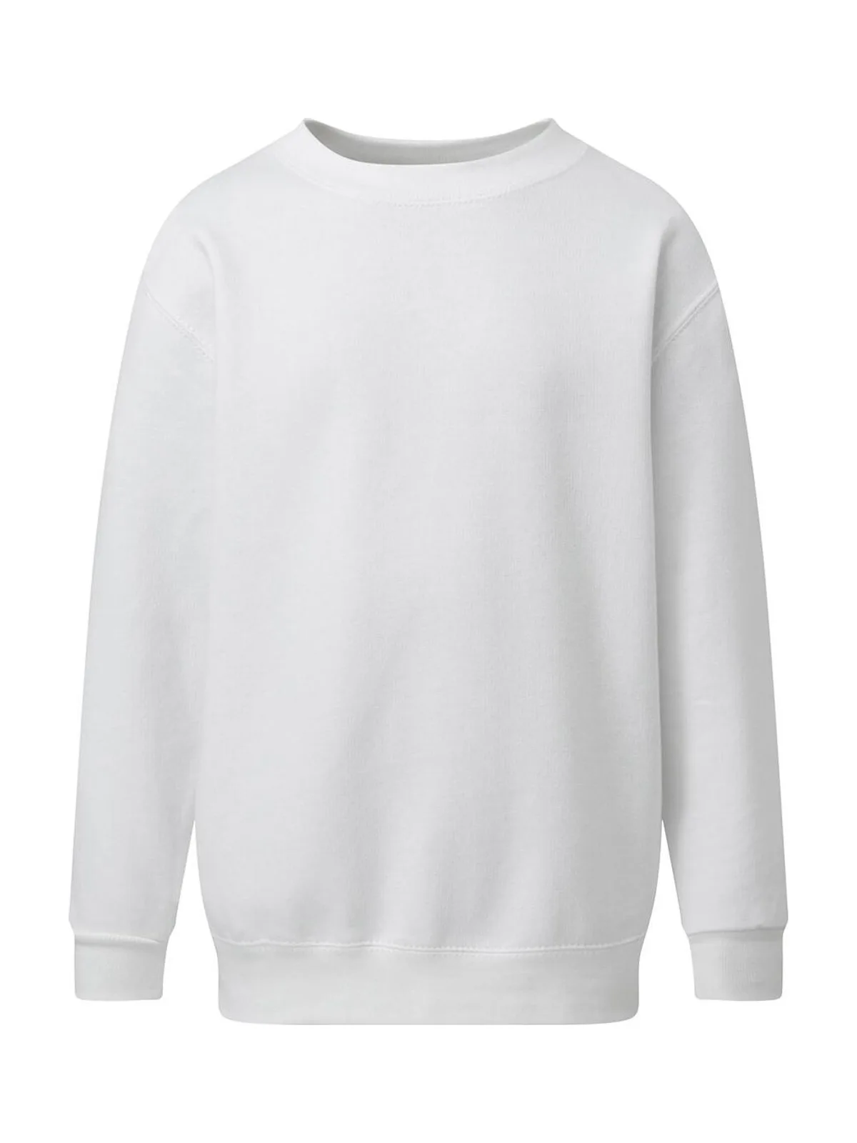 Crew Neck Sweatshirt Kids — White