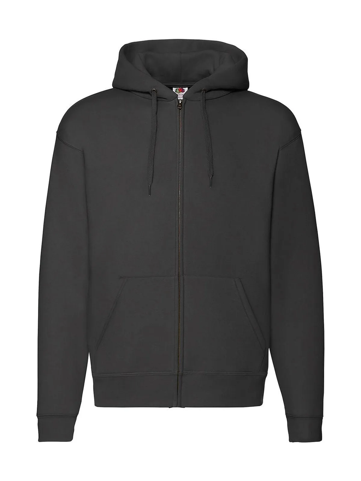 Premium Hooded Zip Sweat — Black