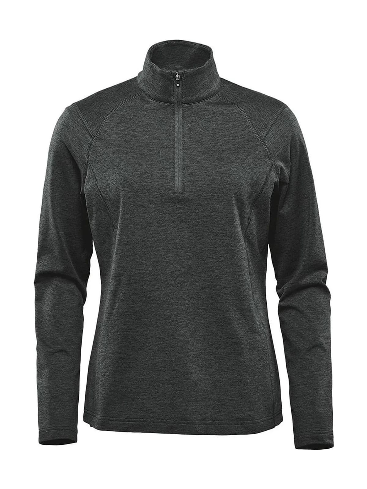 Womens Treeline 1/4 Zip Pullover — Black Heather