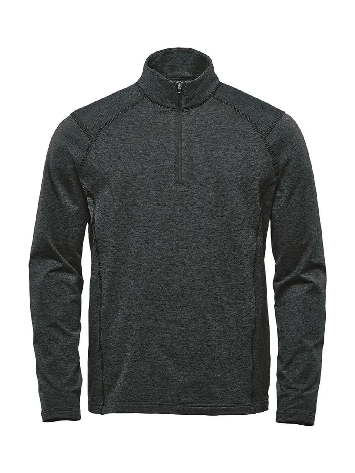 Mens Treeline 1/4 Zip Pullover — Black Heather