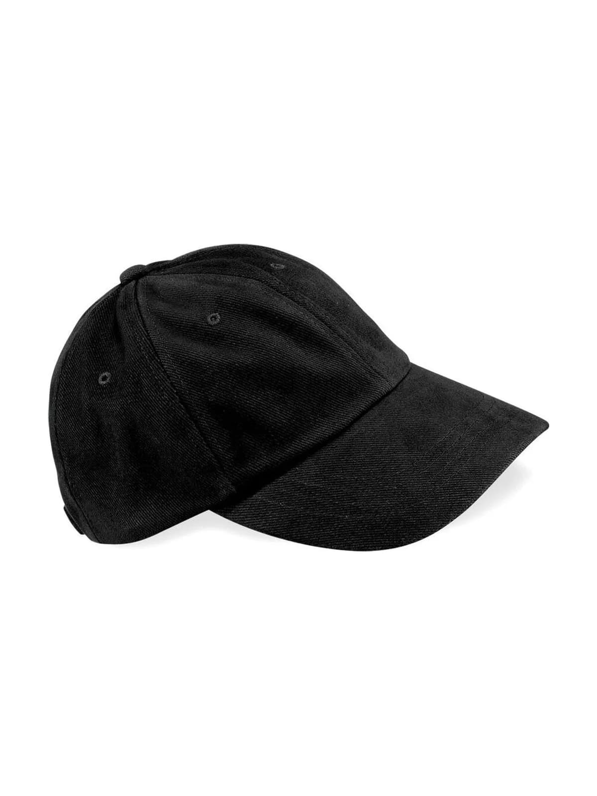 Low Profile Heavy Brushed Cotton Cap — Black