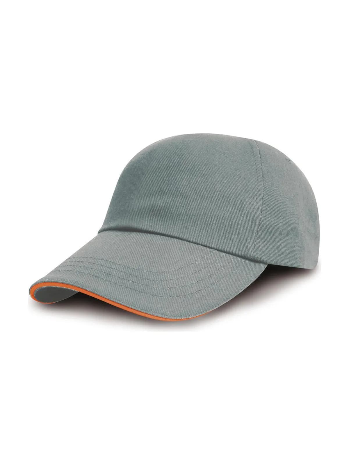 Brushed Cotton Decorator Cap with Sandwich Peak — Casquettes & chapeaux Result à personnaliser