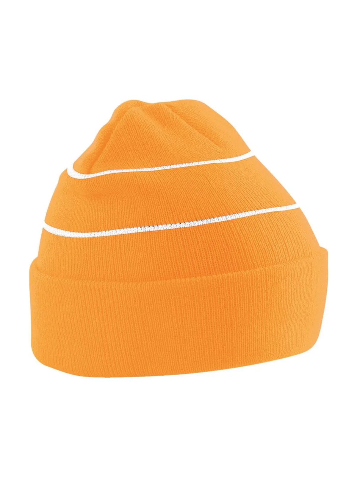 Enhanced-Viz Knitted Hat — Fluorescent Orange