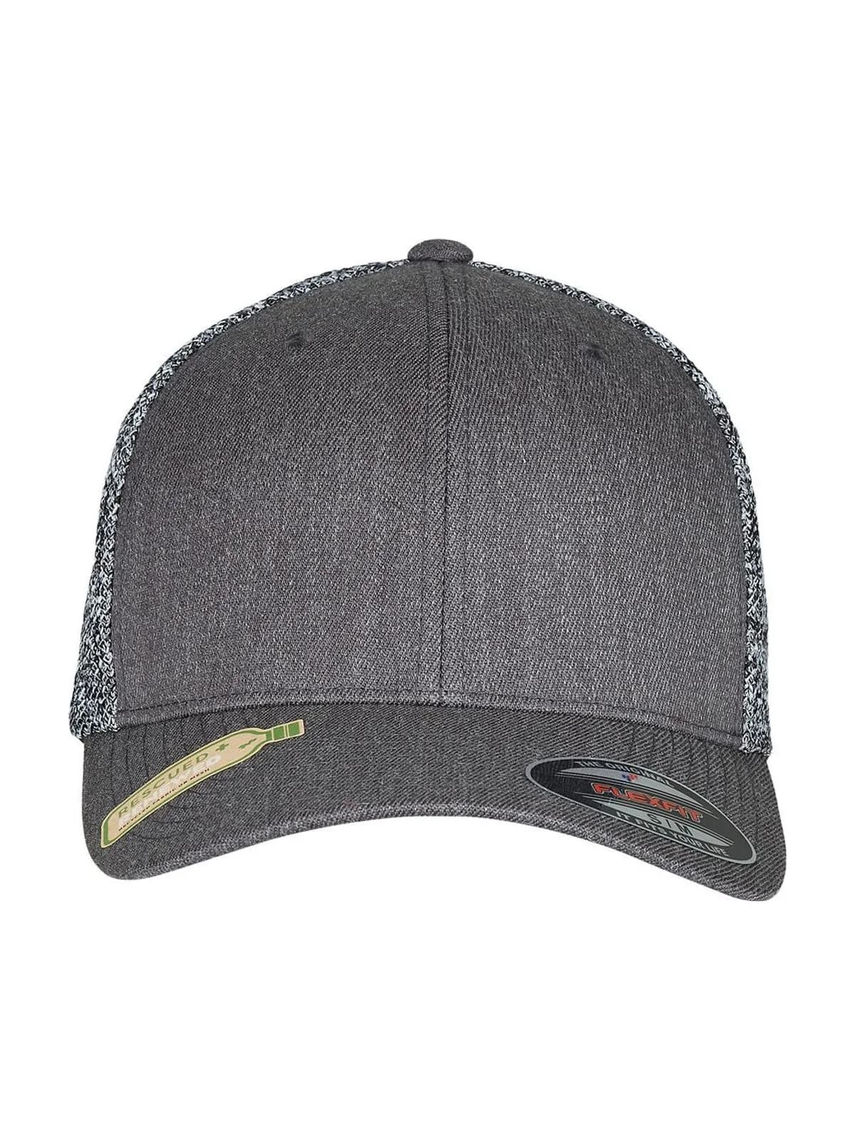 Flexfit Trucker Melange Mesh — Black/Grey Melange