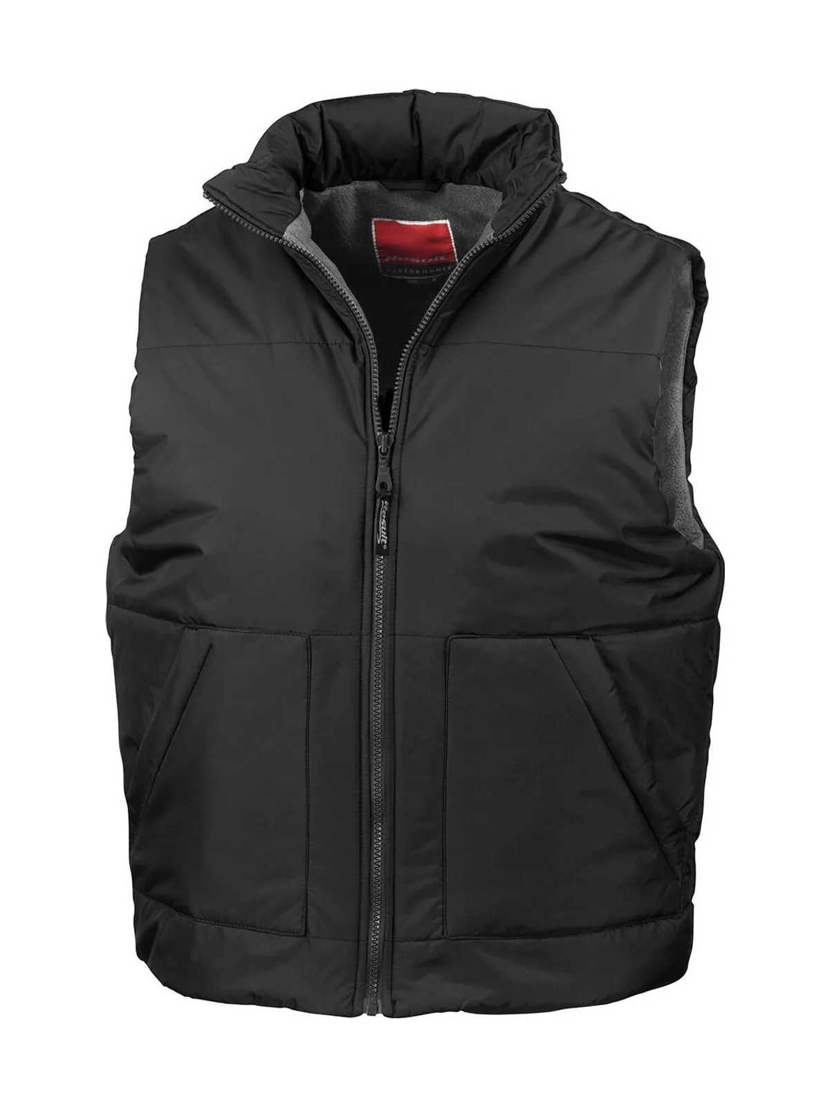 Fleece Lined Bodywarmer — Black