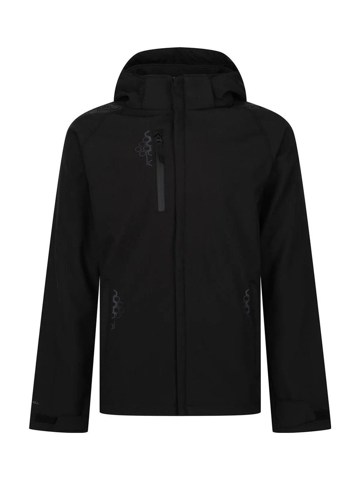 Repeller Lined Hooded Softshell — Black