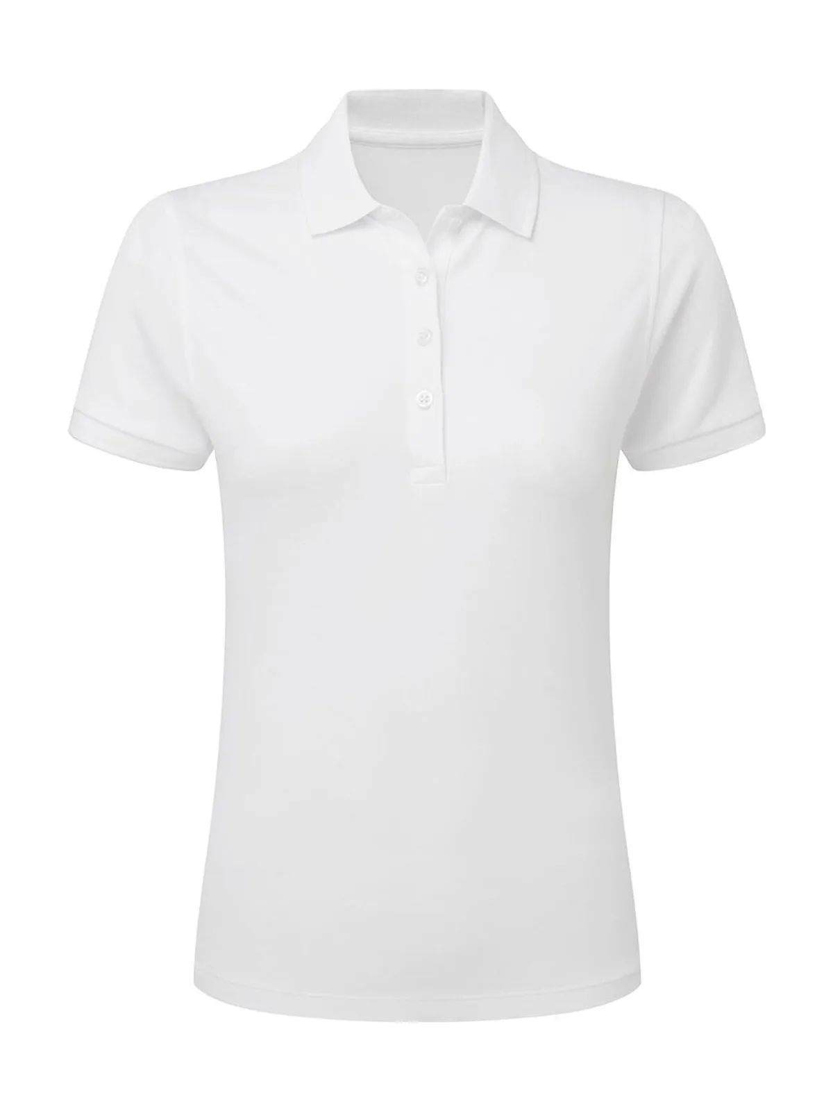 Signature Tagless Polo Stretch Women — White