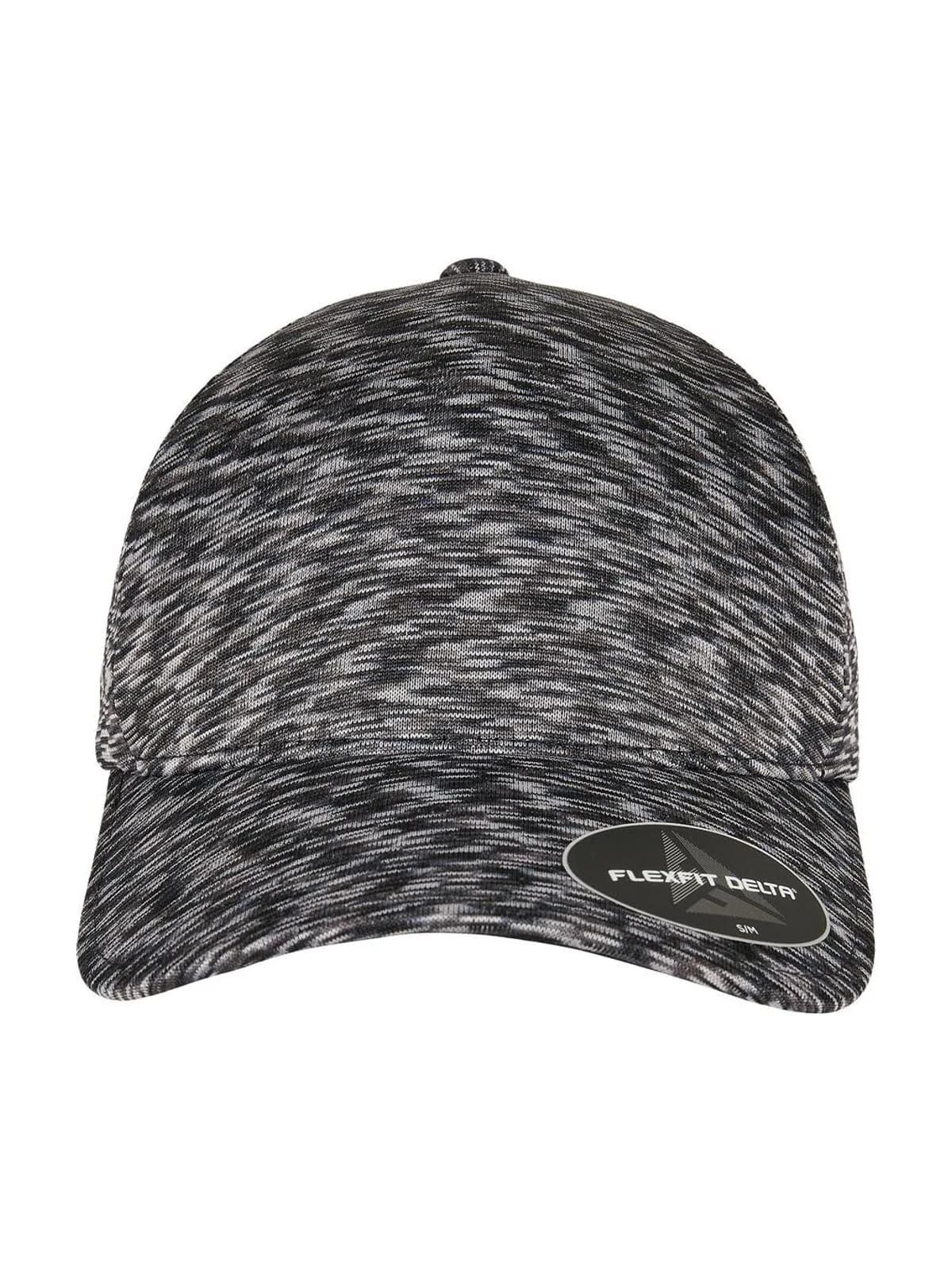 Flexfit Delta Unipanel Cap — Melange Black