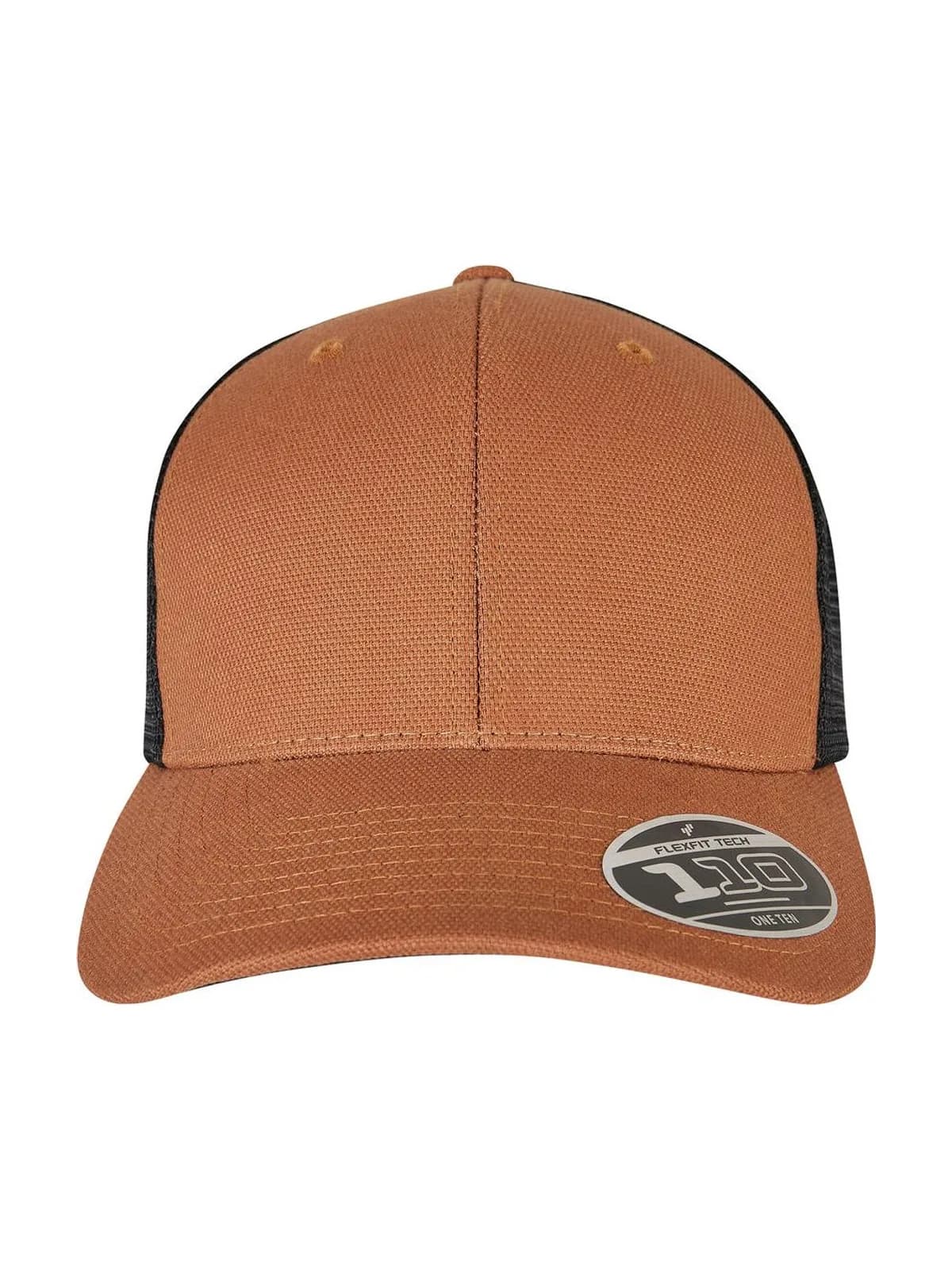 110 Structured Canvas Trucker — Toffee/Black