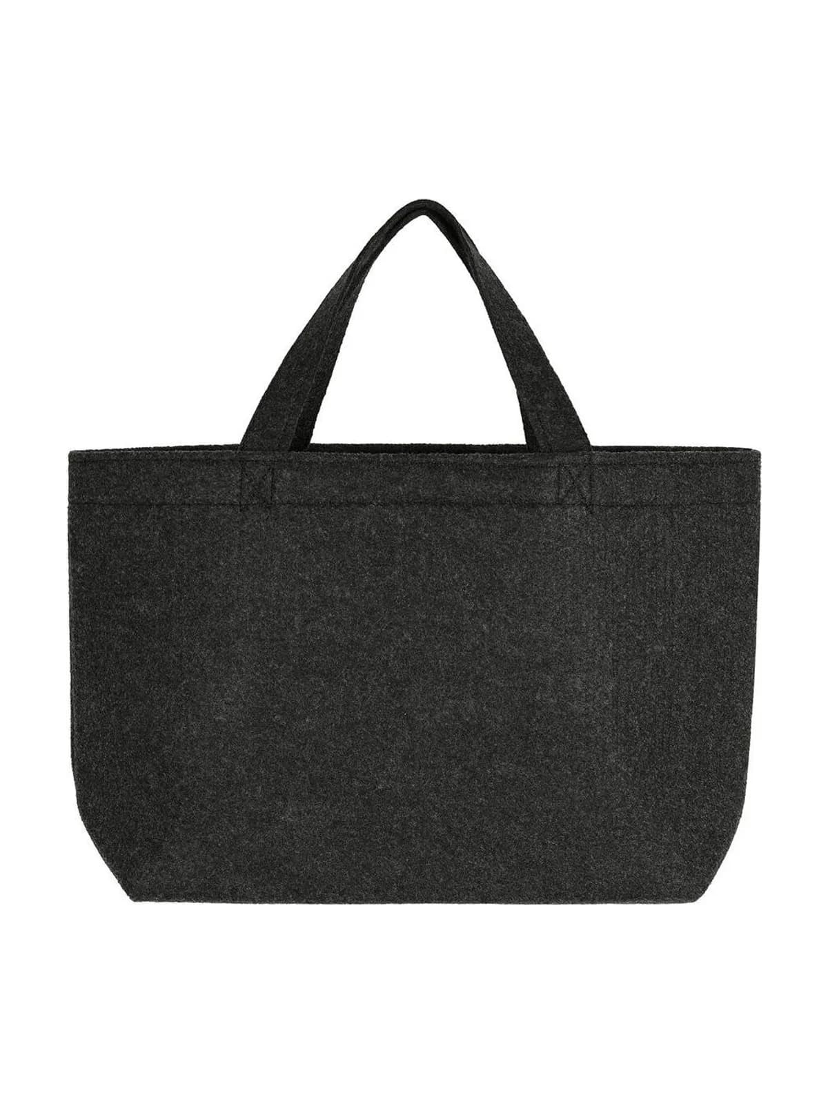 Small Felt Shopper — Charcoal Melange